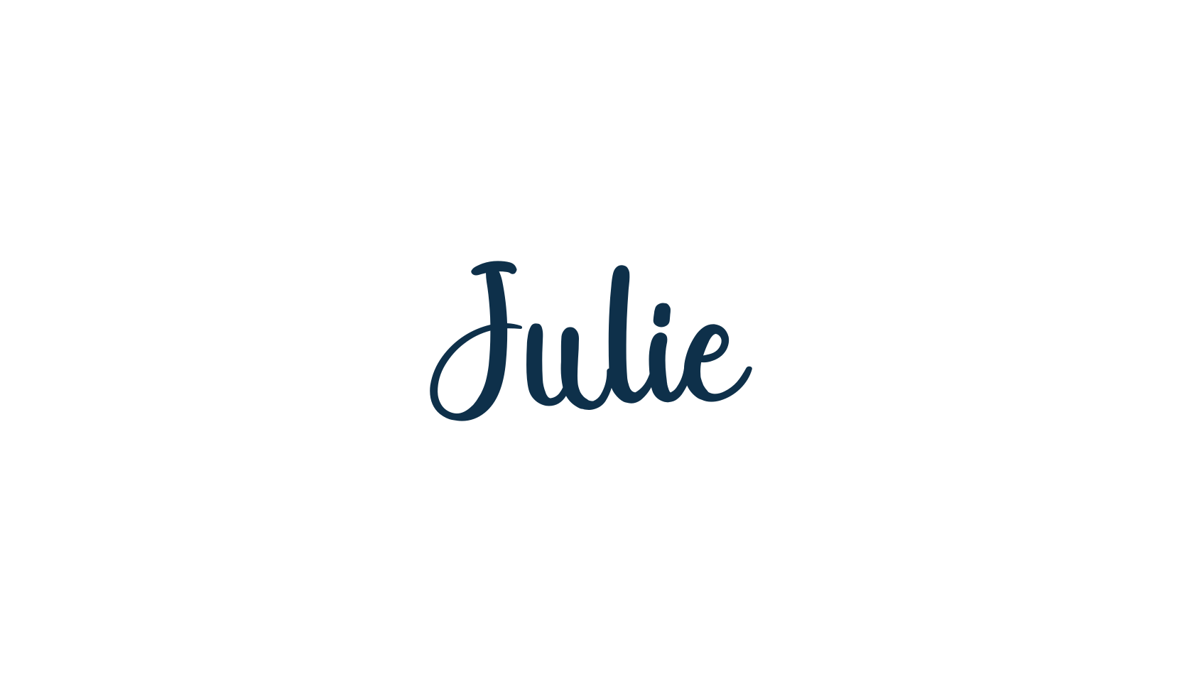 Julie, handwriting font preview