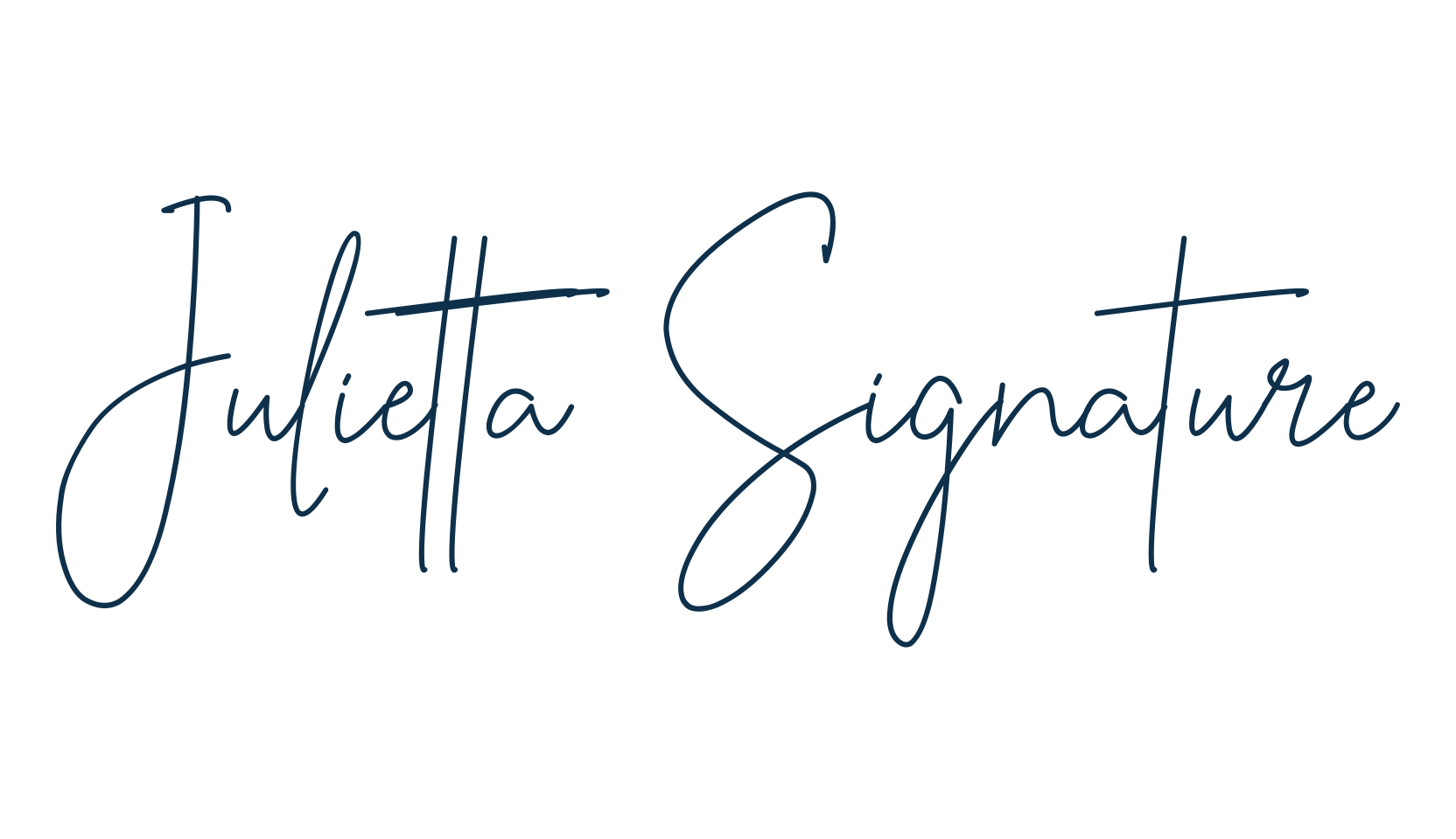 Julietta Signature, script handwritten fancy decorative calligraphy font preview