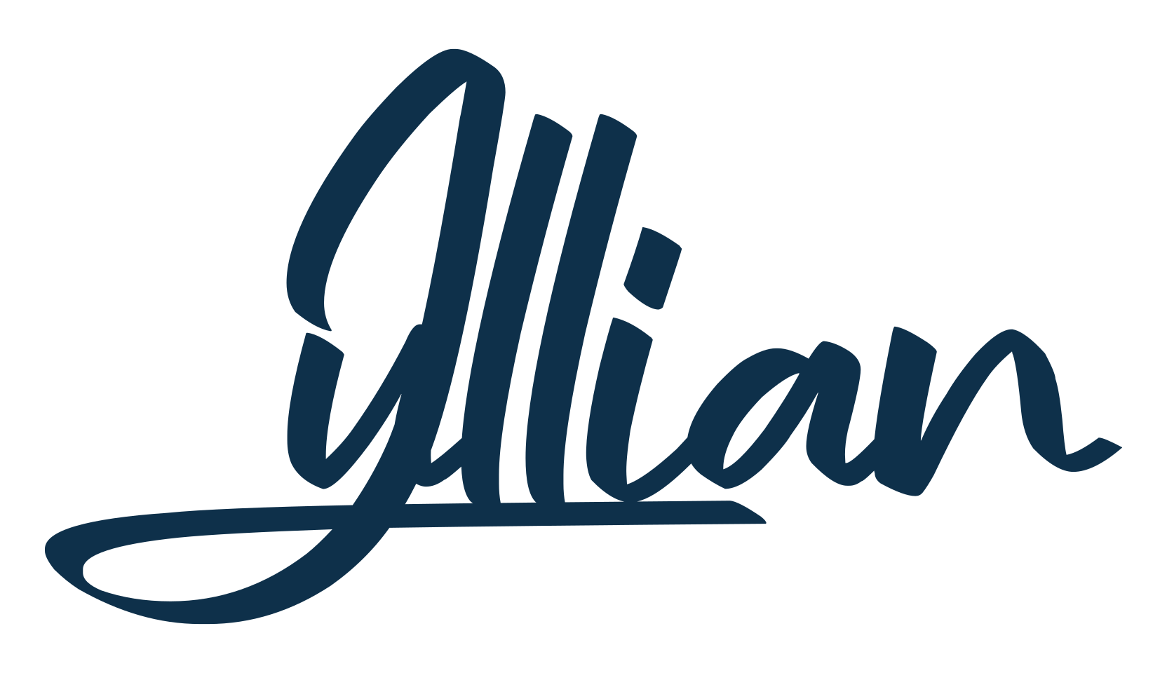 Jullian, handwriting font preview