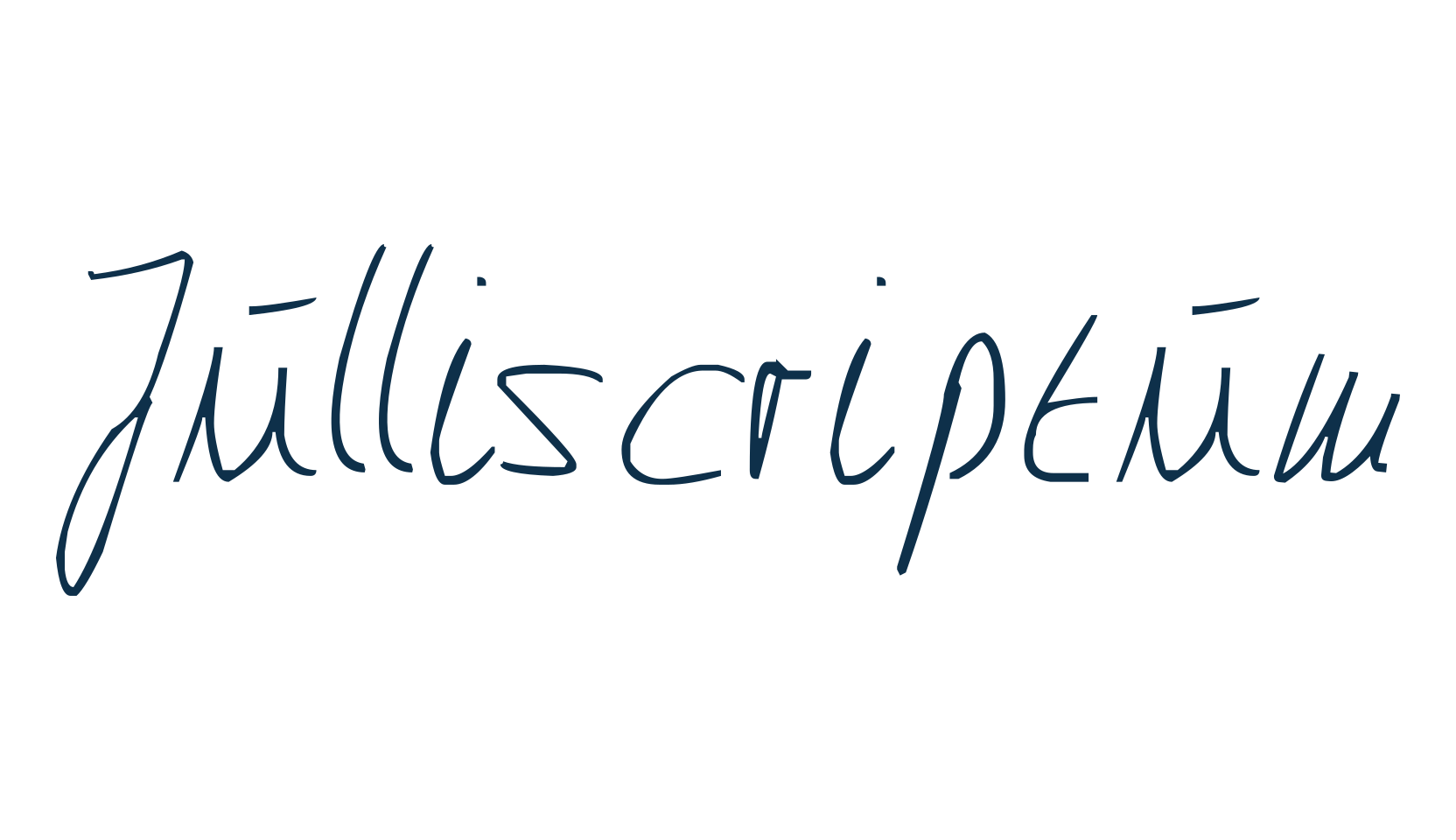 Julliscriptum, handwriting font preview