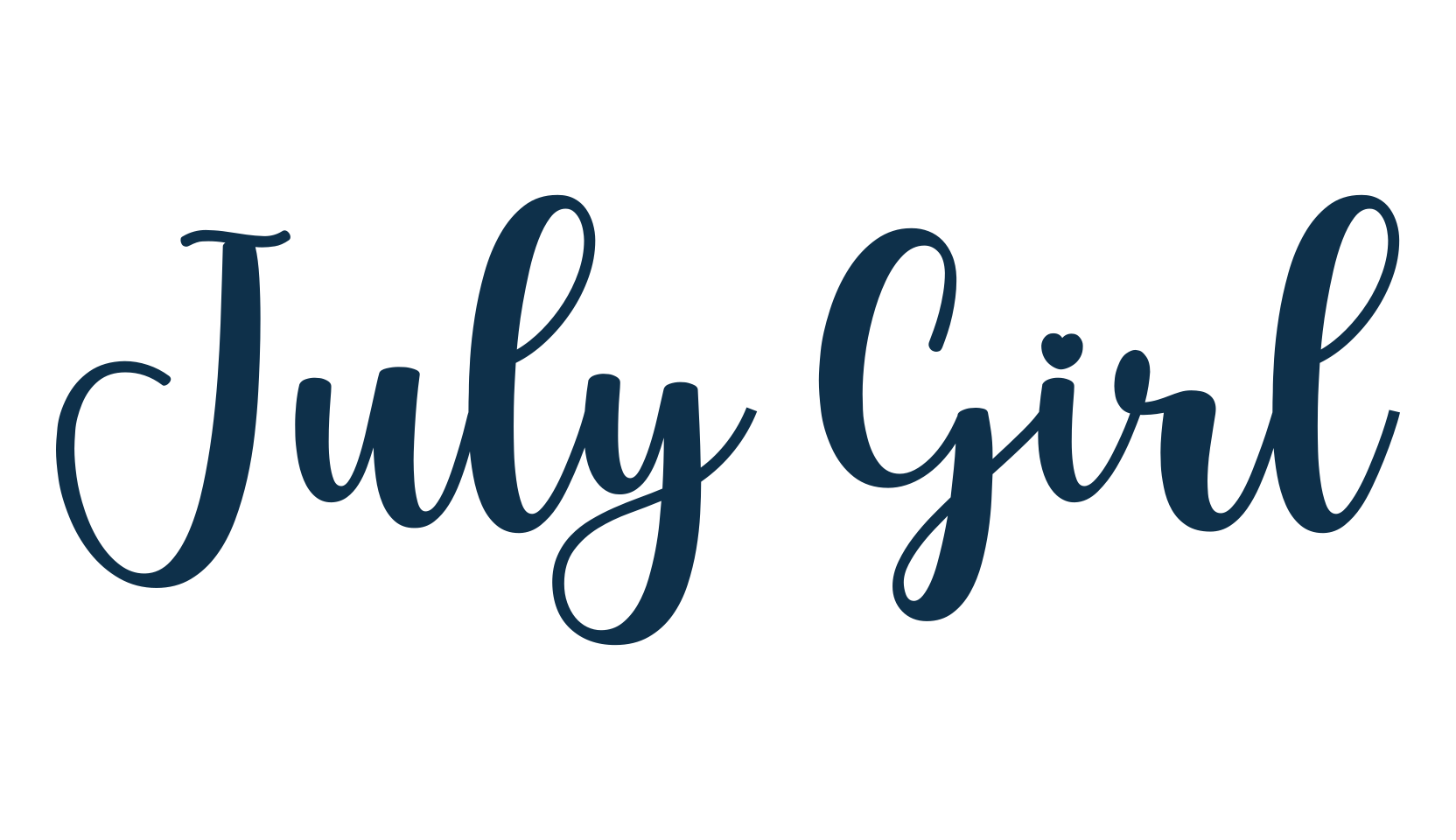 July Girl, fancy various decorative script calligraphy font preview