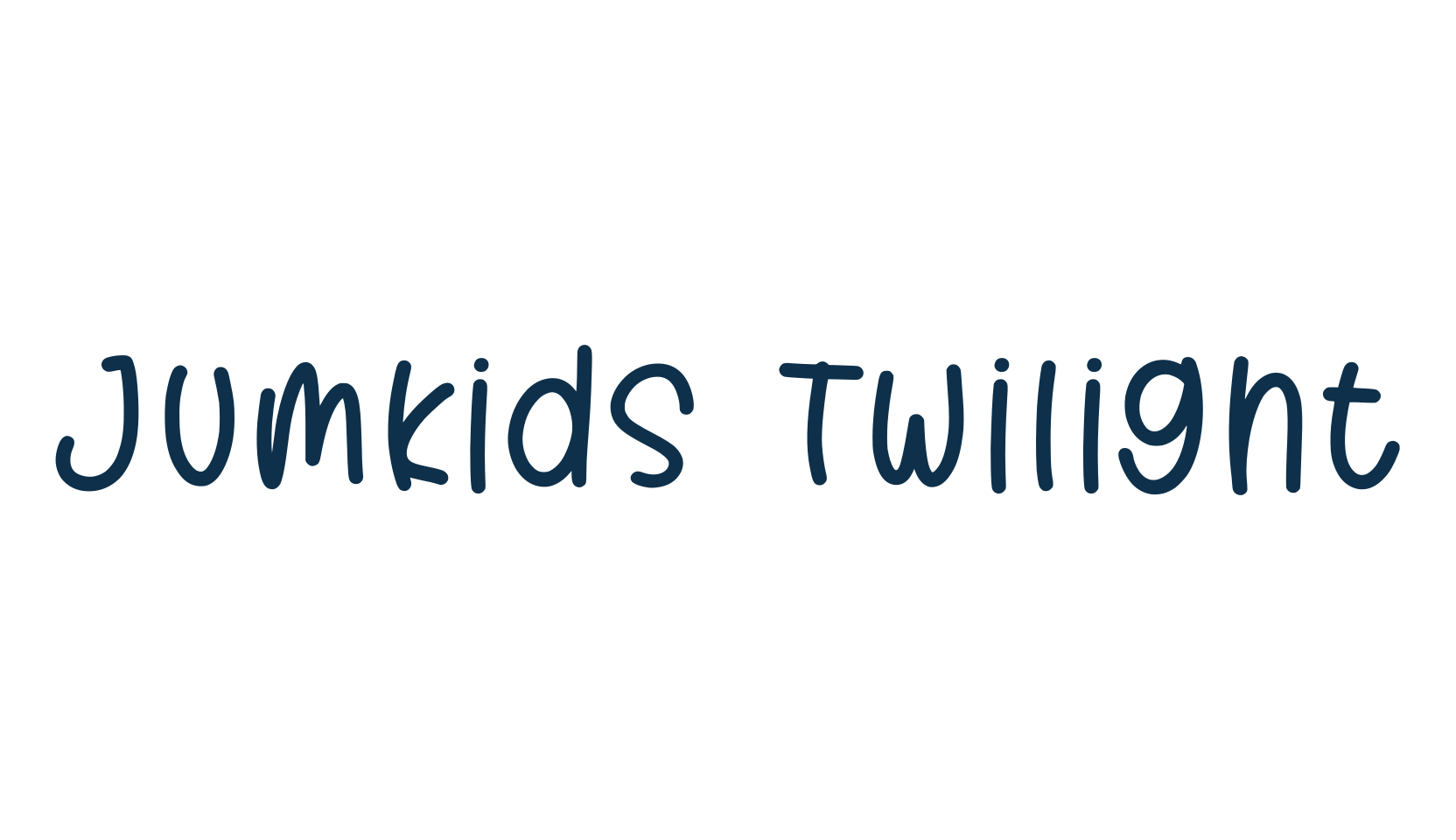 Jumkids Twilight, script handwritten fancy decorative calligraphy font preview