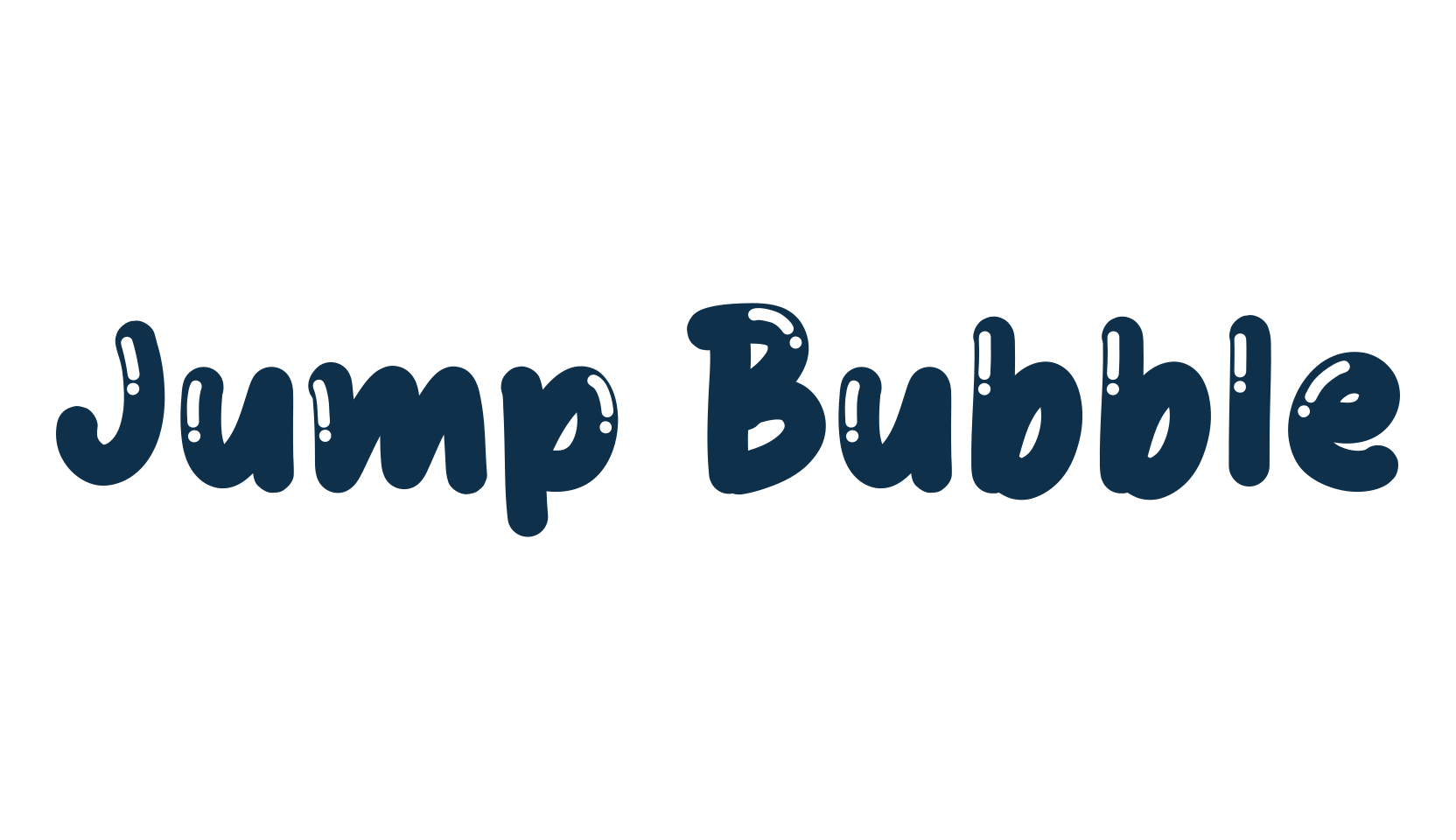 Jump Bubble, cartoon font preview
