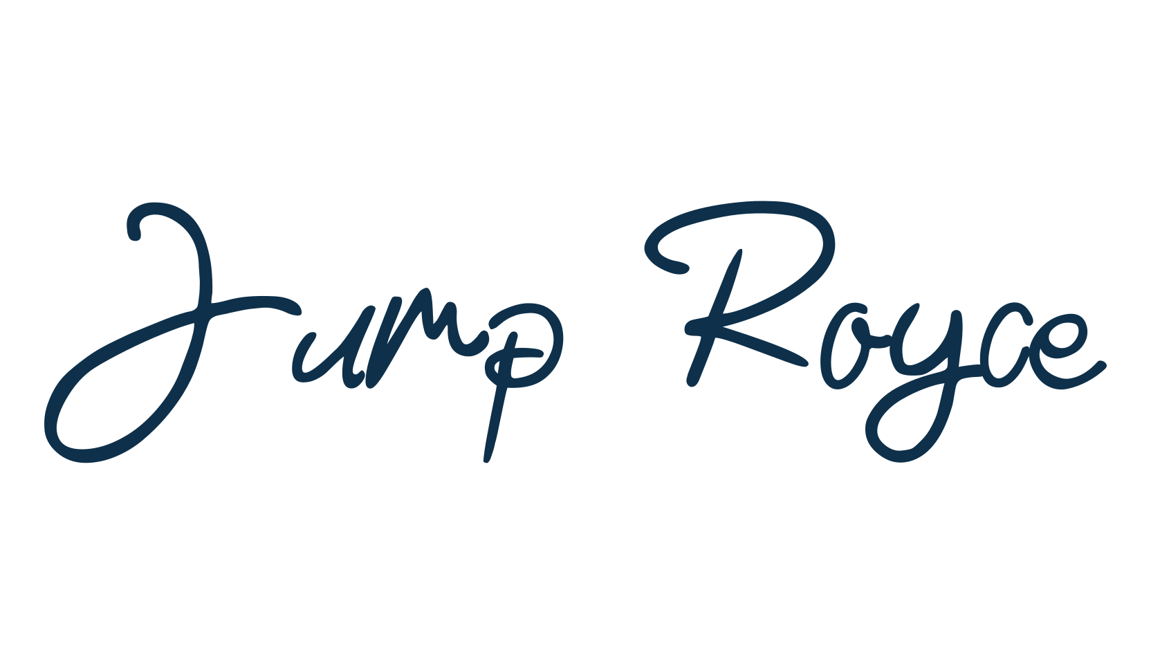 Jump Royce, handwriting font preview