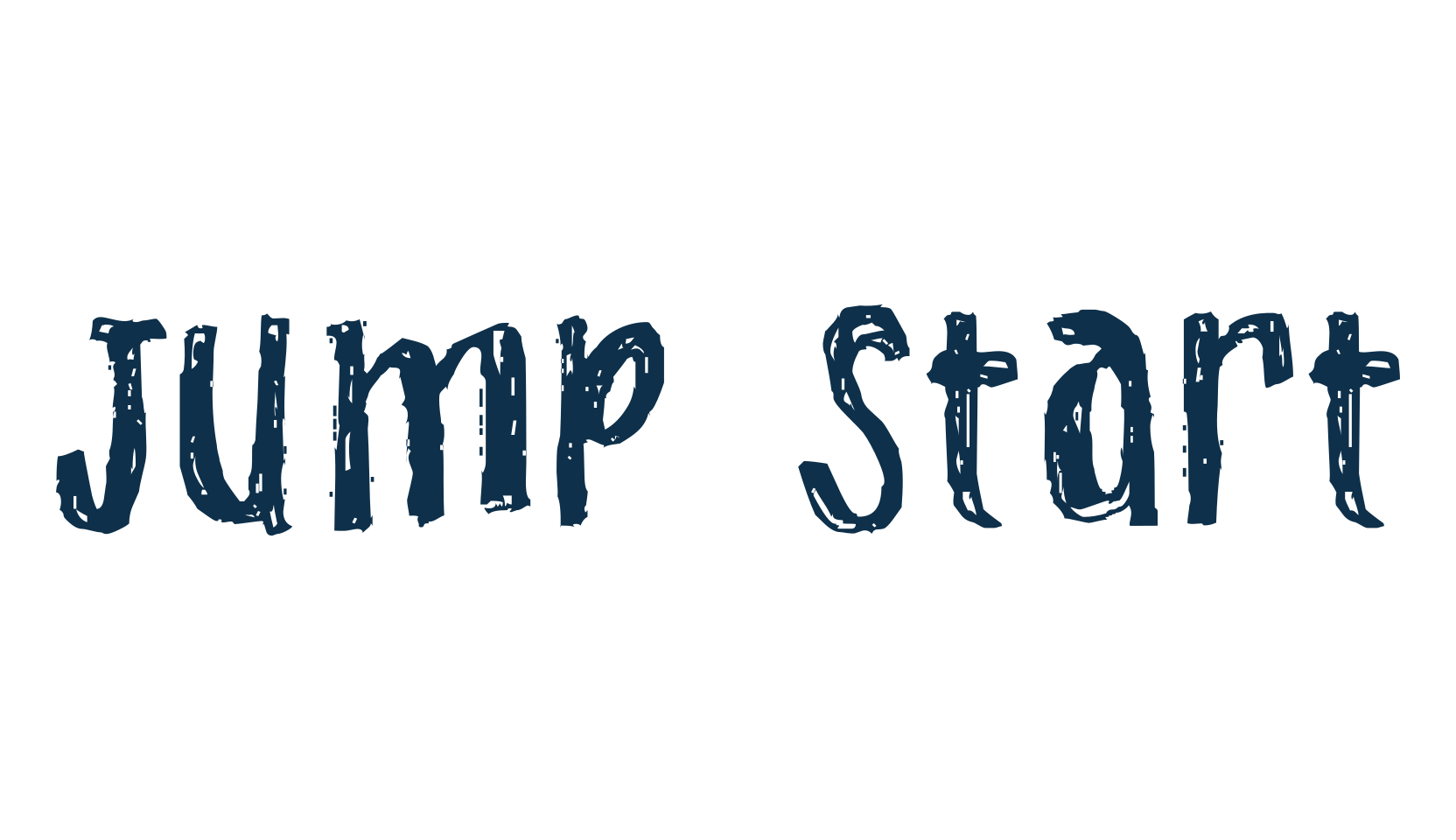 Jump Start, script trash fancy decorative calligraphy font preview