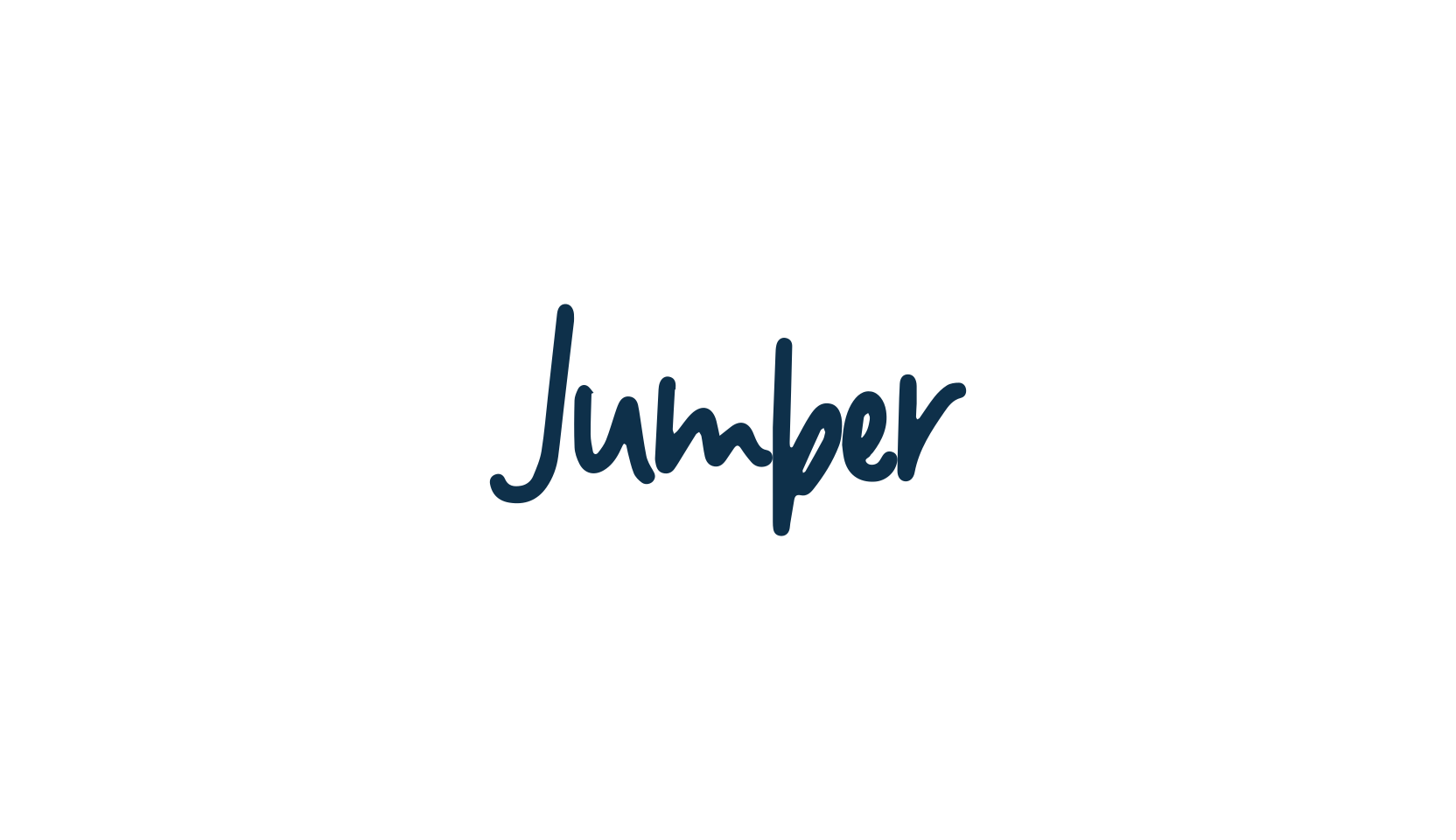 Jumper, handwriting font preview