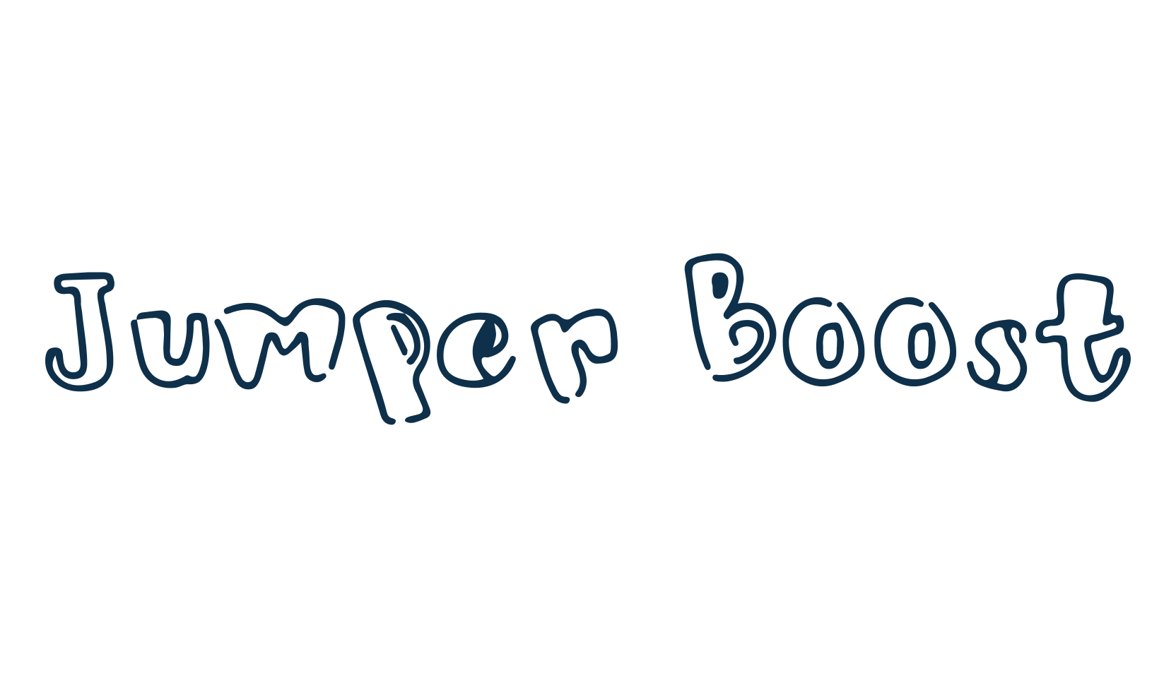 Jumper Boost, fancy cartoon decorative font preview