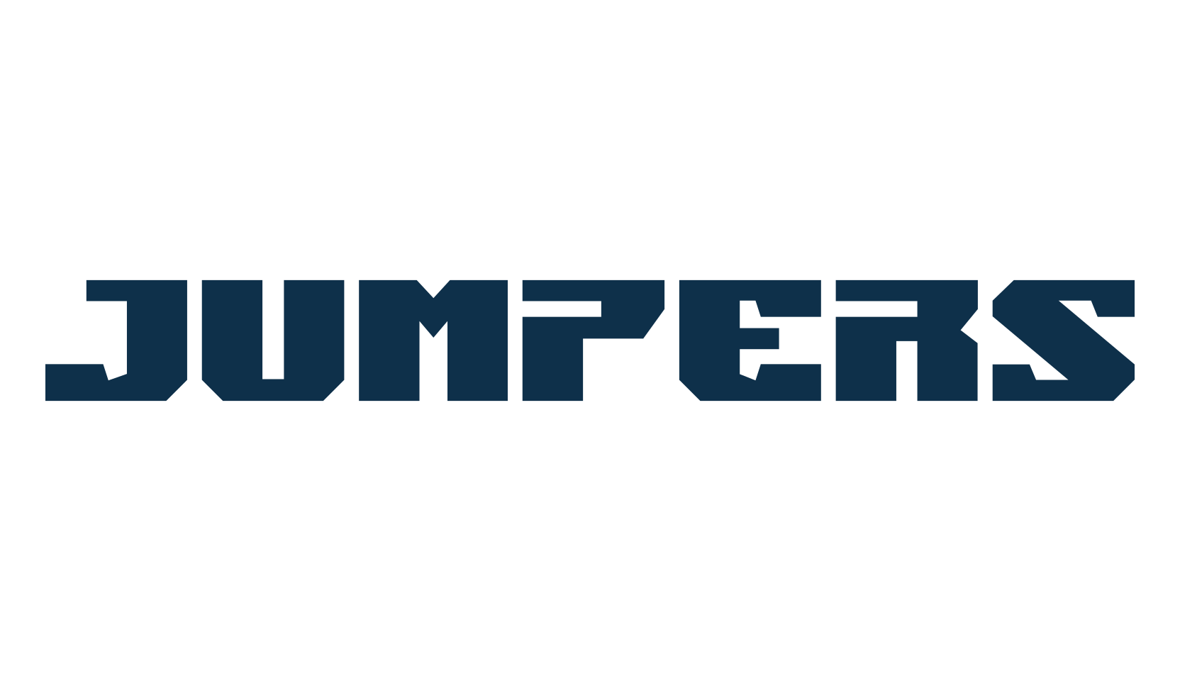 Jumpers, techno sci-fi font preview