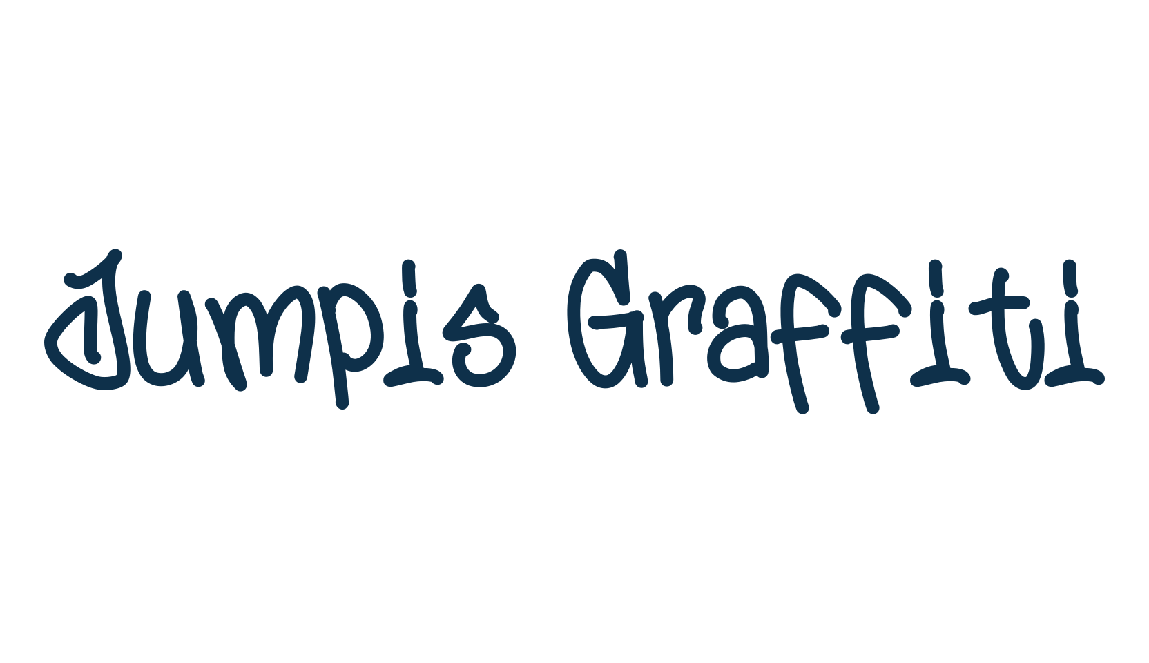 Jumpis Graffiti, graffiti font preview