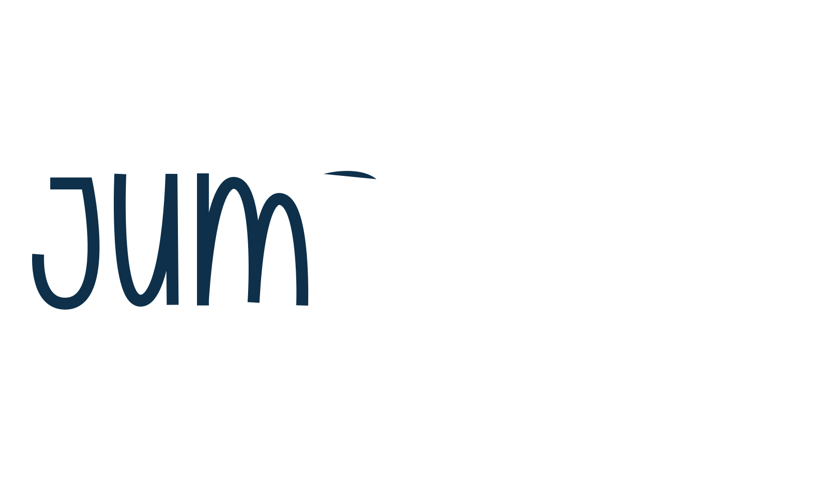 Jumps Over, fancy cartoon decorative font preview