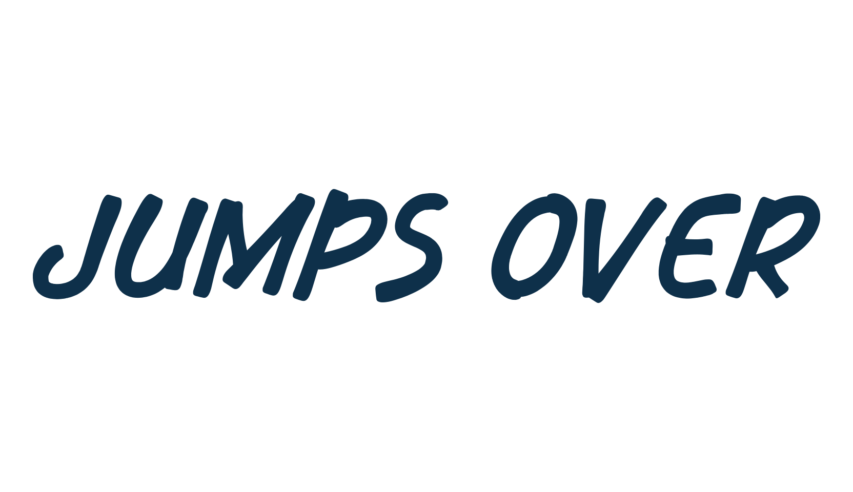 Jumps Over (jumps-over), fancy decorative font preview