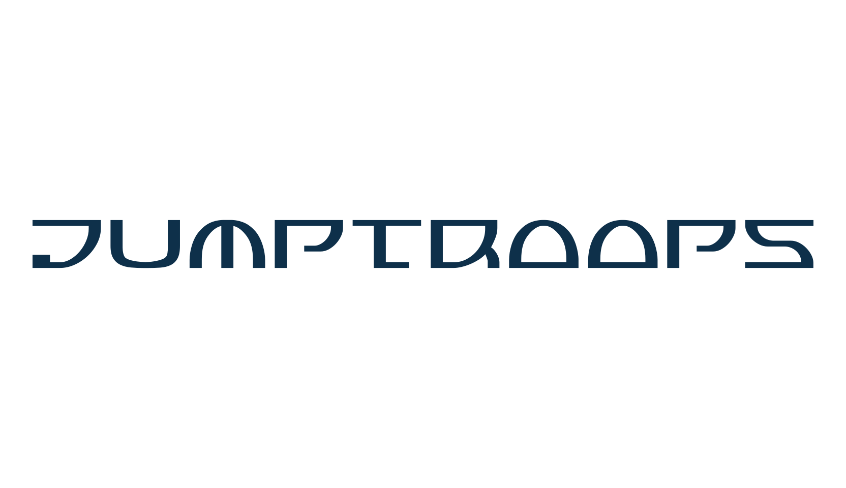 Jumptroops, sci-fi font preview