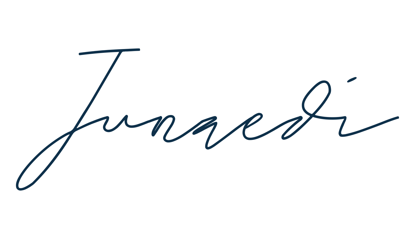 Junaedi, script handwritten fancy decorative calligraphy font preview