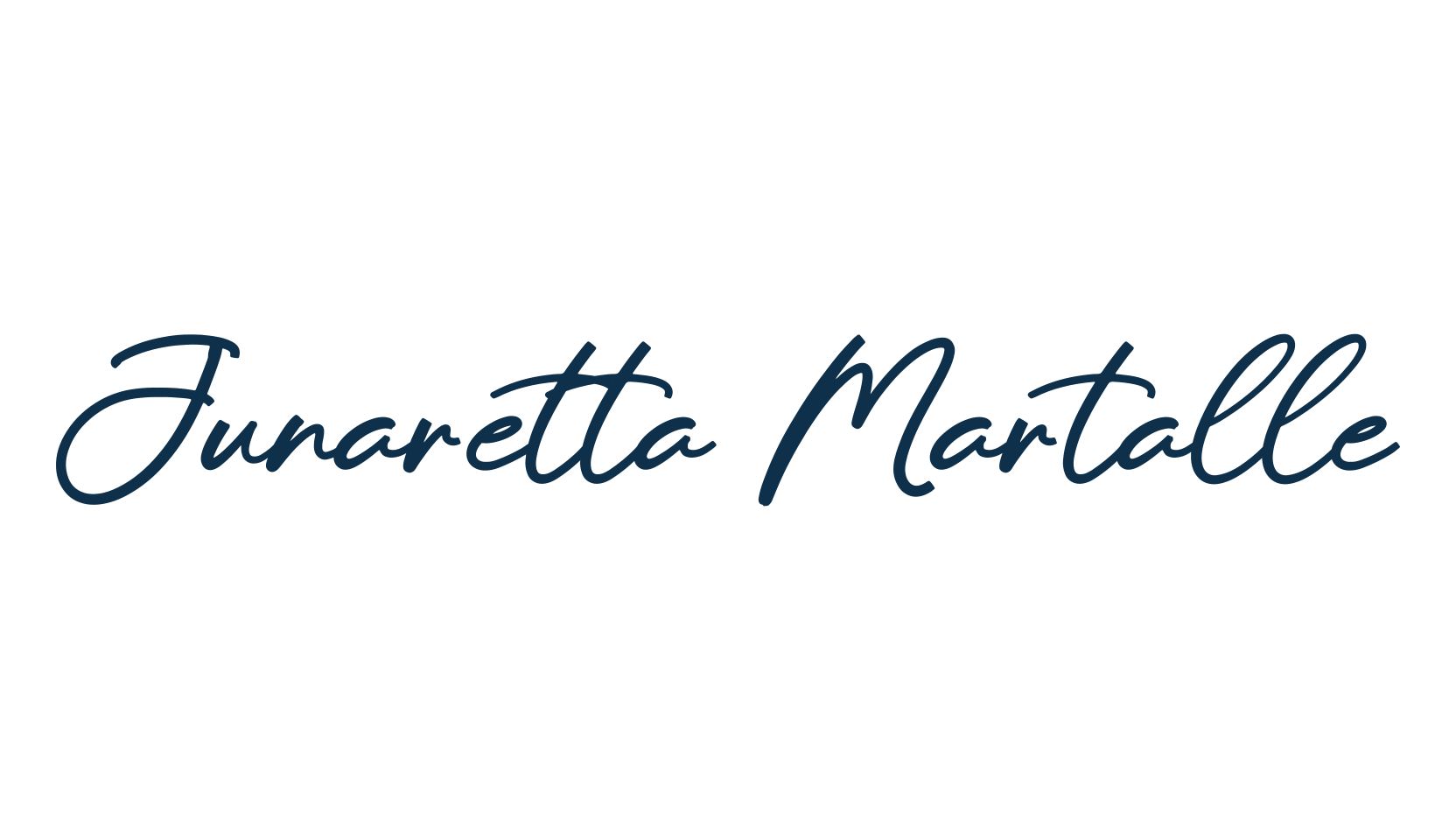 Junaretta Martalle, script handwritten fancy decorative calligraphy font preview