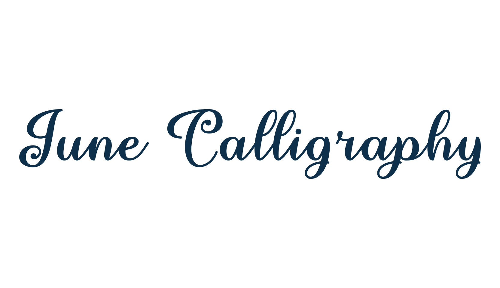 June Calligraphy, script calligraphy fancy decorative font preview