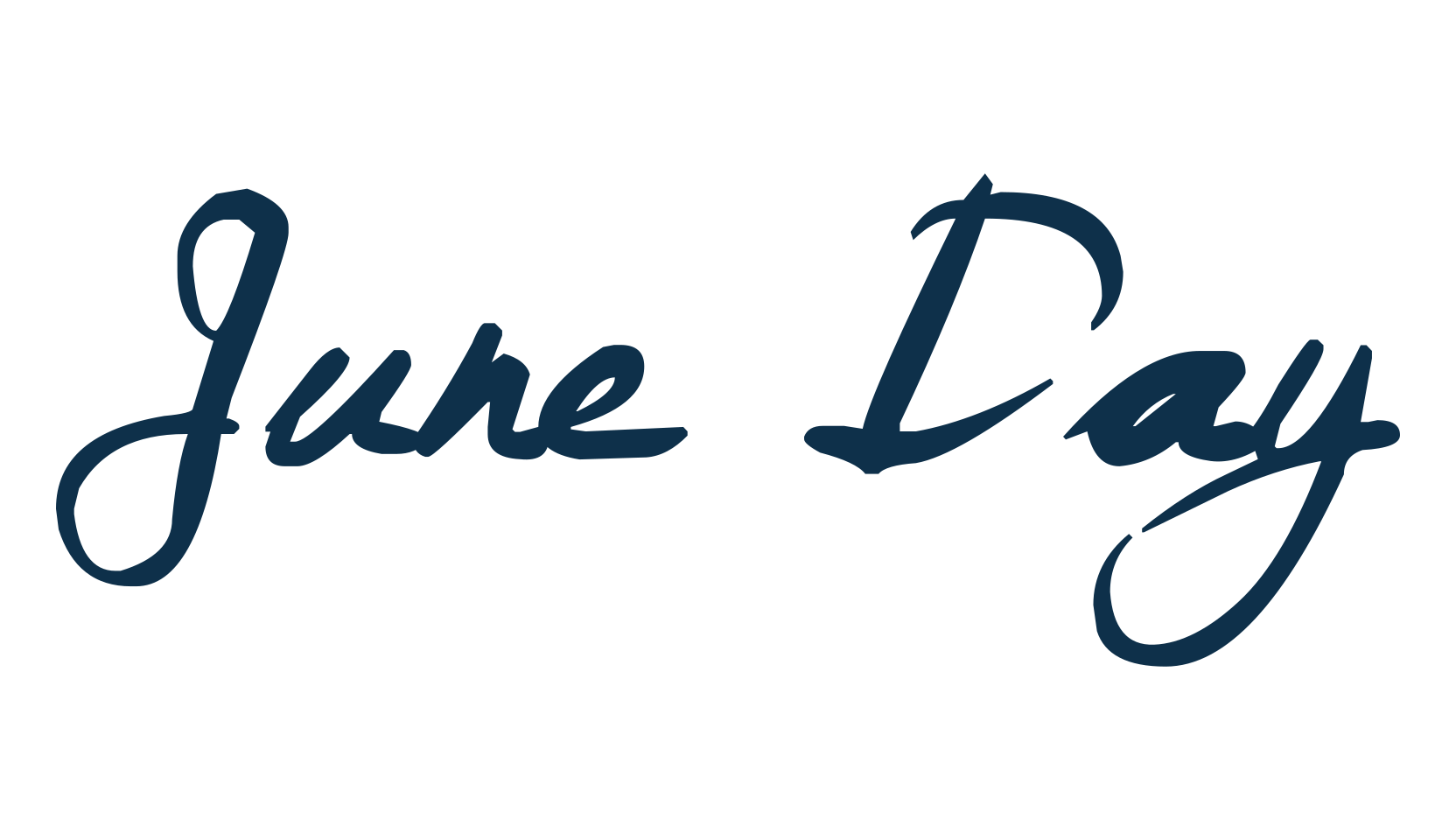 June Day, handwriting font preview