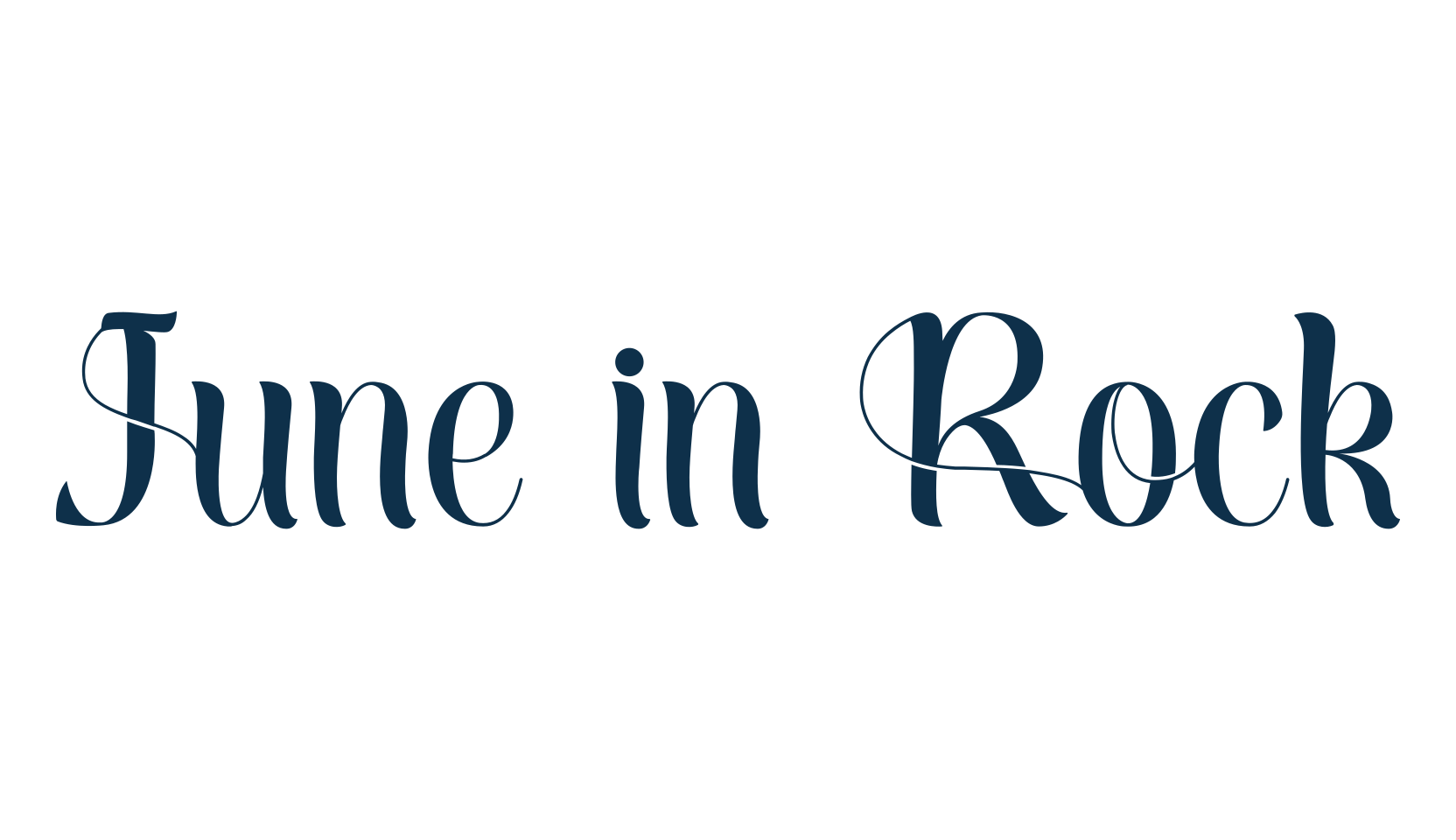 June in Rock, fancy decorative font preview