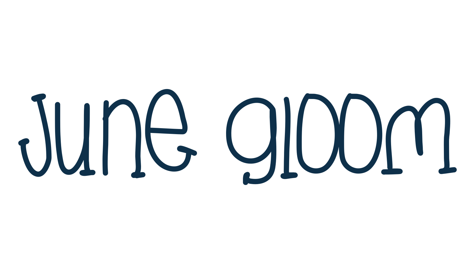 June Gloom, fancy decorative font preview