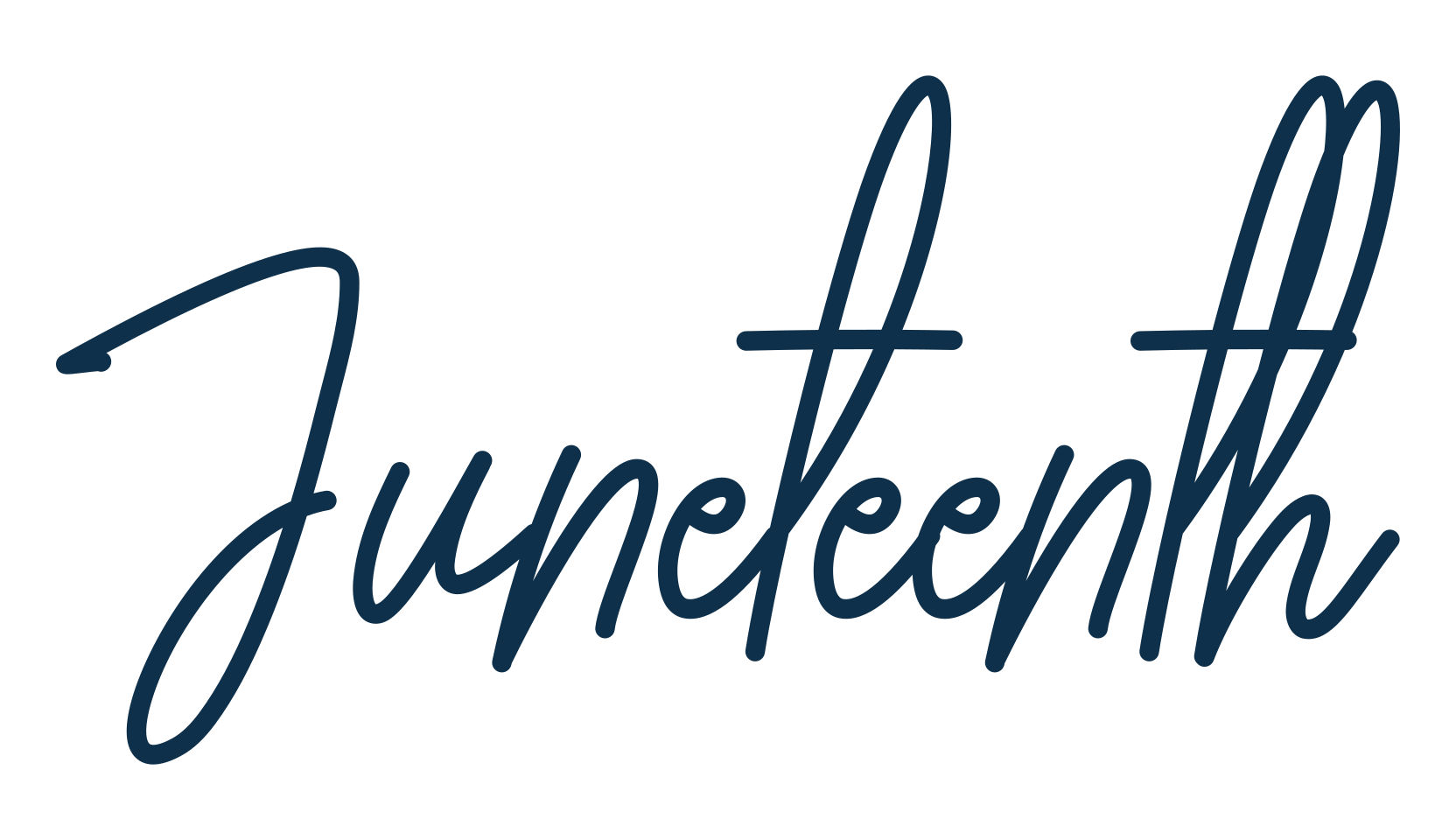 Juneteenth, script handwritten fancy decorative calligraphy font preview