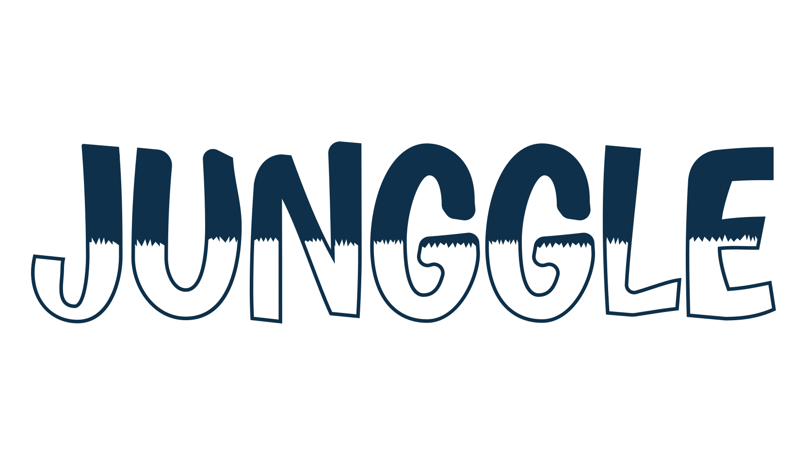 Junggle, cartoon font preview