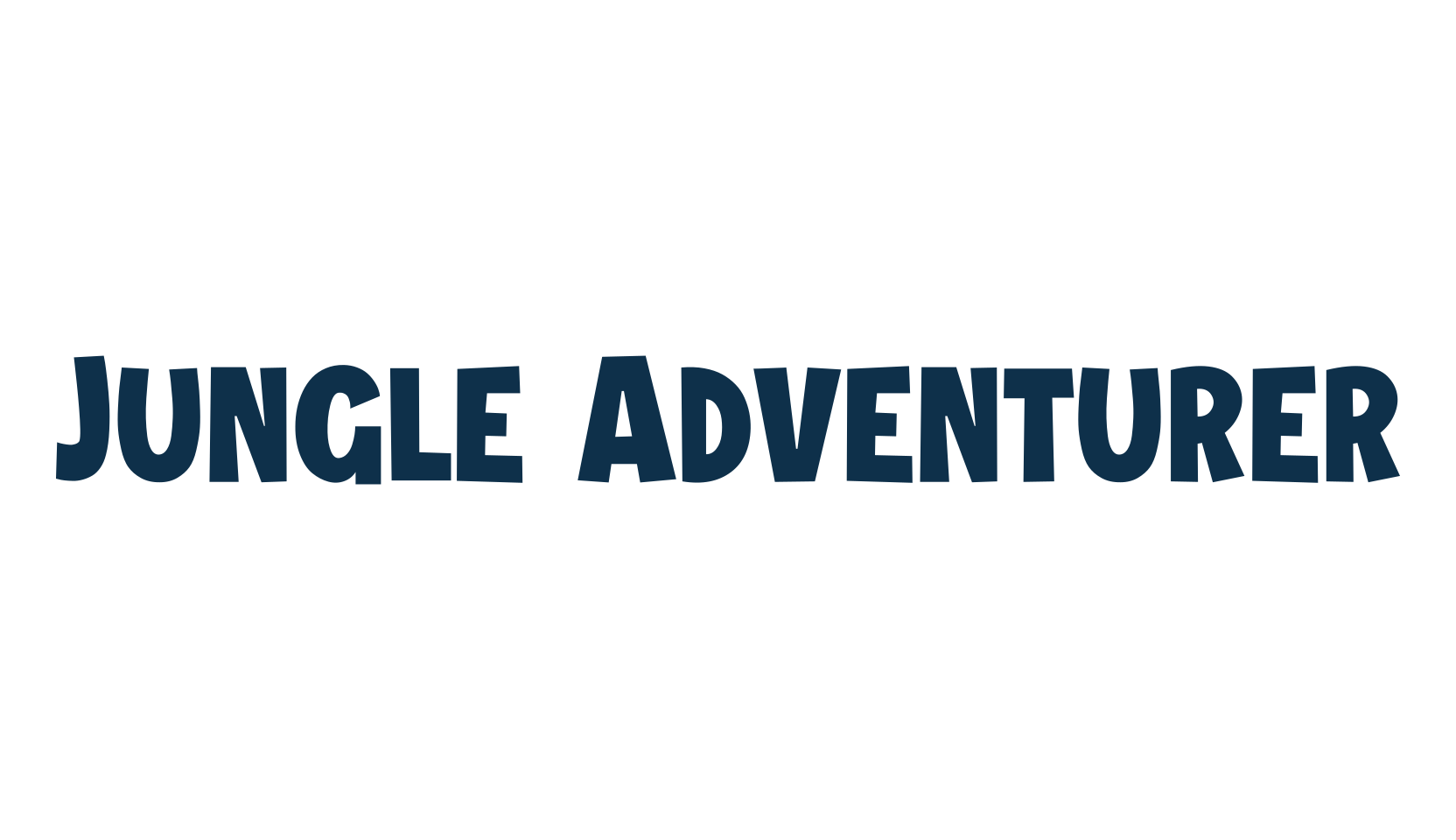 Jungle Adventurer, cartoon font preview