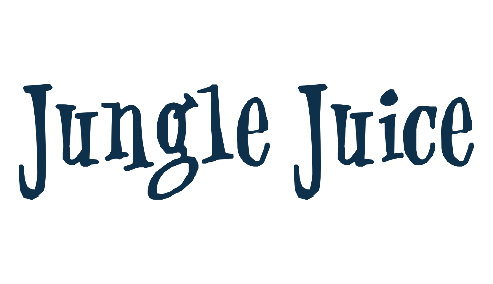 Jungle Juice, cartoon font preview