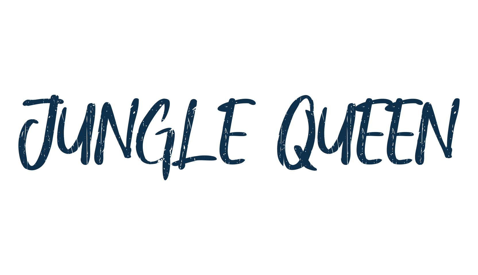 Jungle Queen, brush font preview