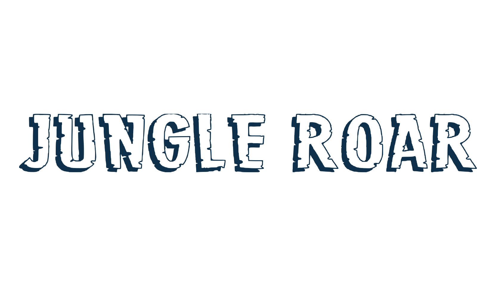 Jungle Roar, fancy cartoon decorative font preview