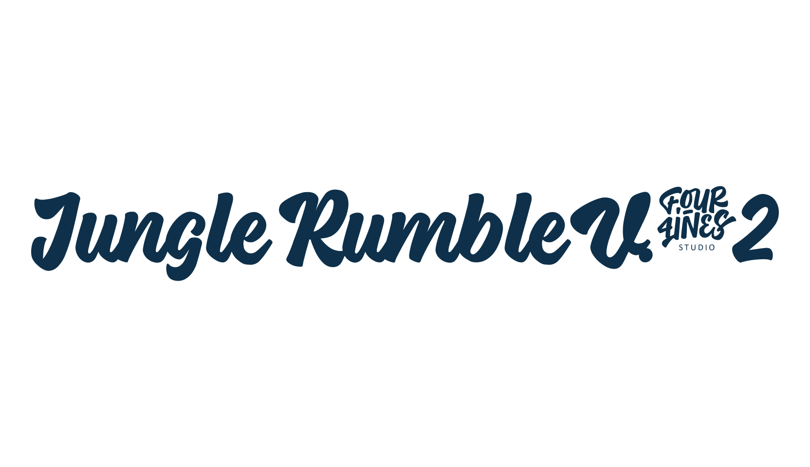 Jungle Rumble V.02, old school font preview