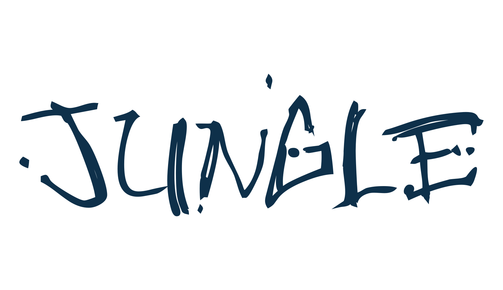Jungle (jungle), script graffiti fancy decorative calligraphy font preview