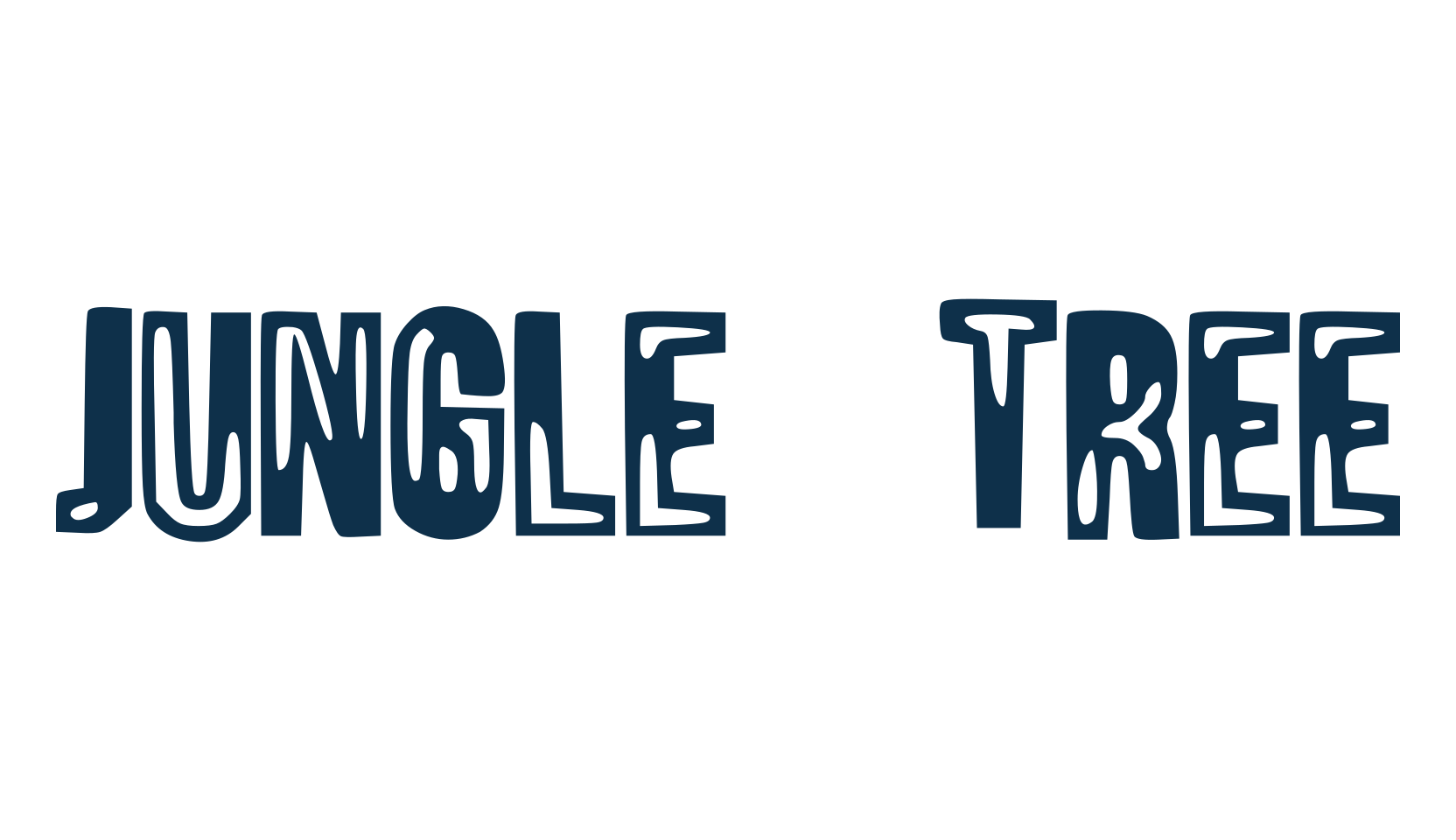 Jungle Tree, fancy eroded decorative font preview