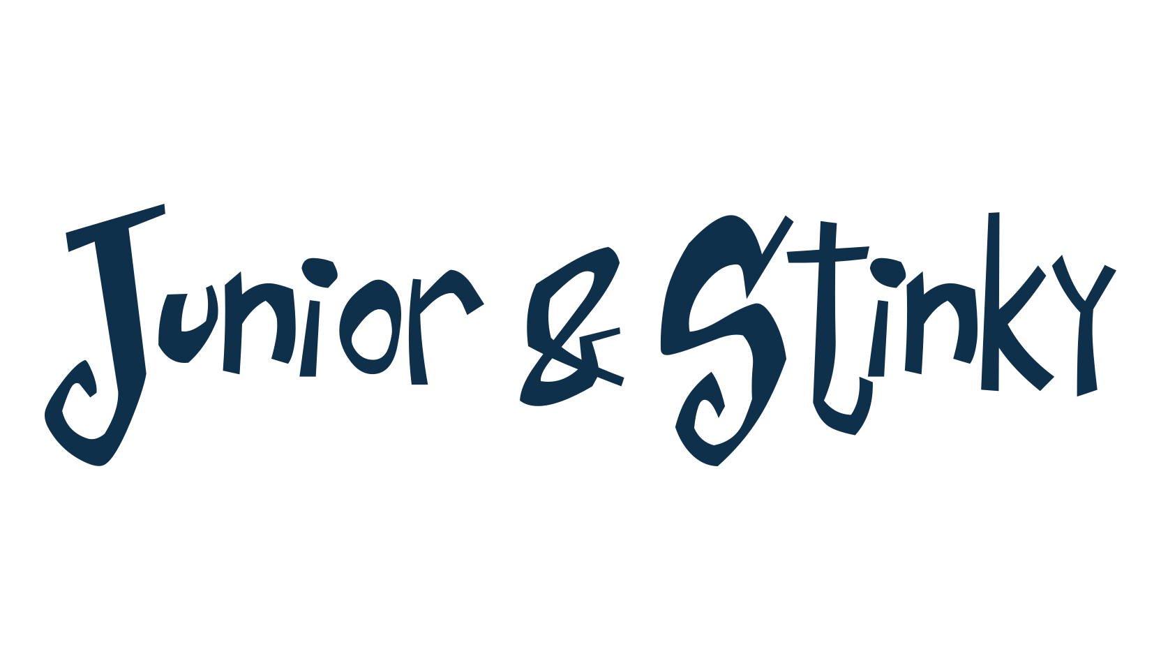 Junior & Stinky, fancy cartoon decorative font preview