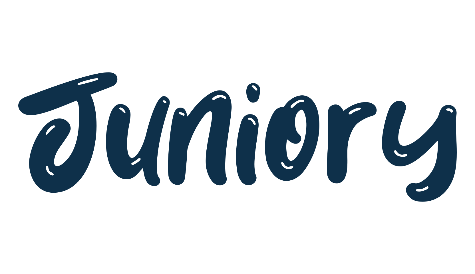 Juniory, cartoon font preview