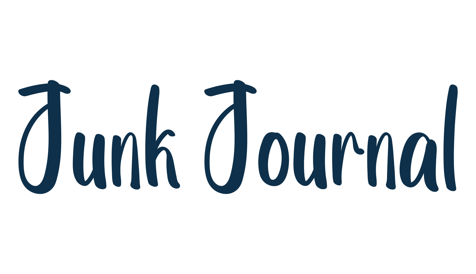 Junk Journal, script handwritten fancy decorative calligraphy font preview