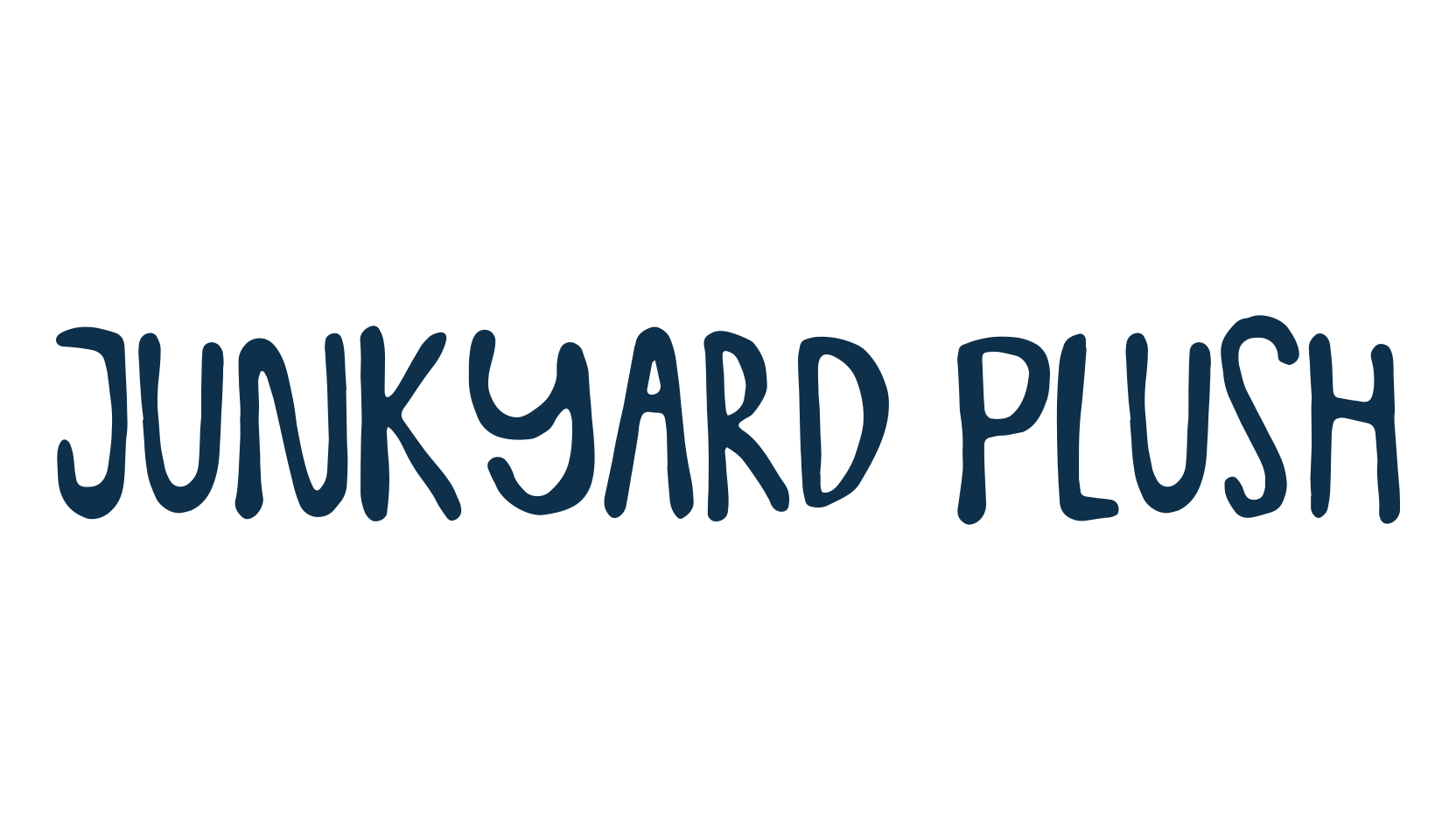 Junkyard Plush, fancy cartoon decorative comic font preview