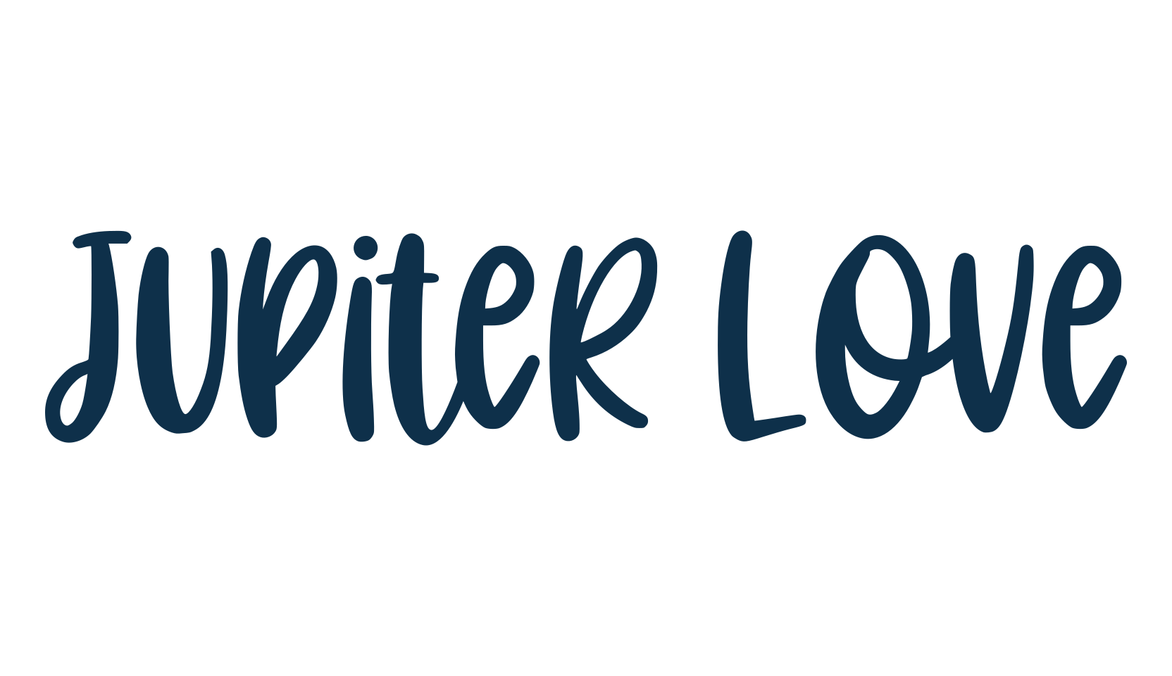 Jupiter Love, fancy decorative font preview