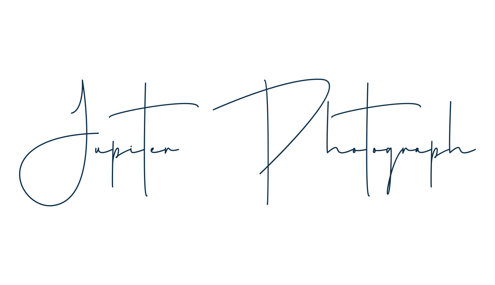 Jupiter Photograph, handwriting font preview