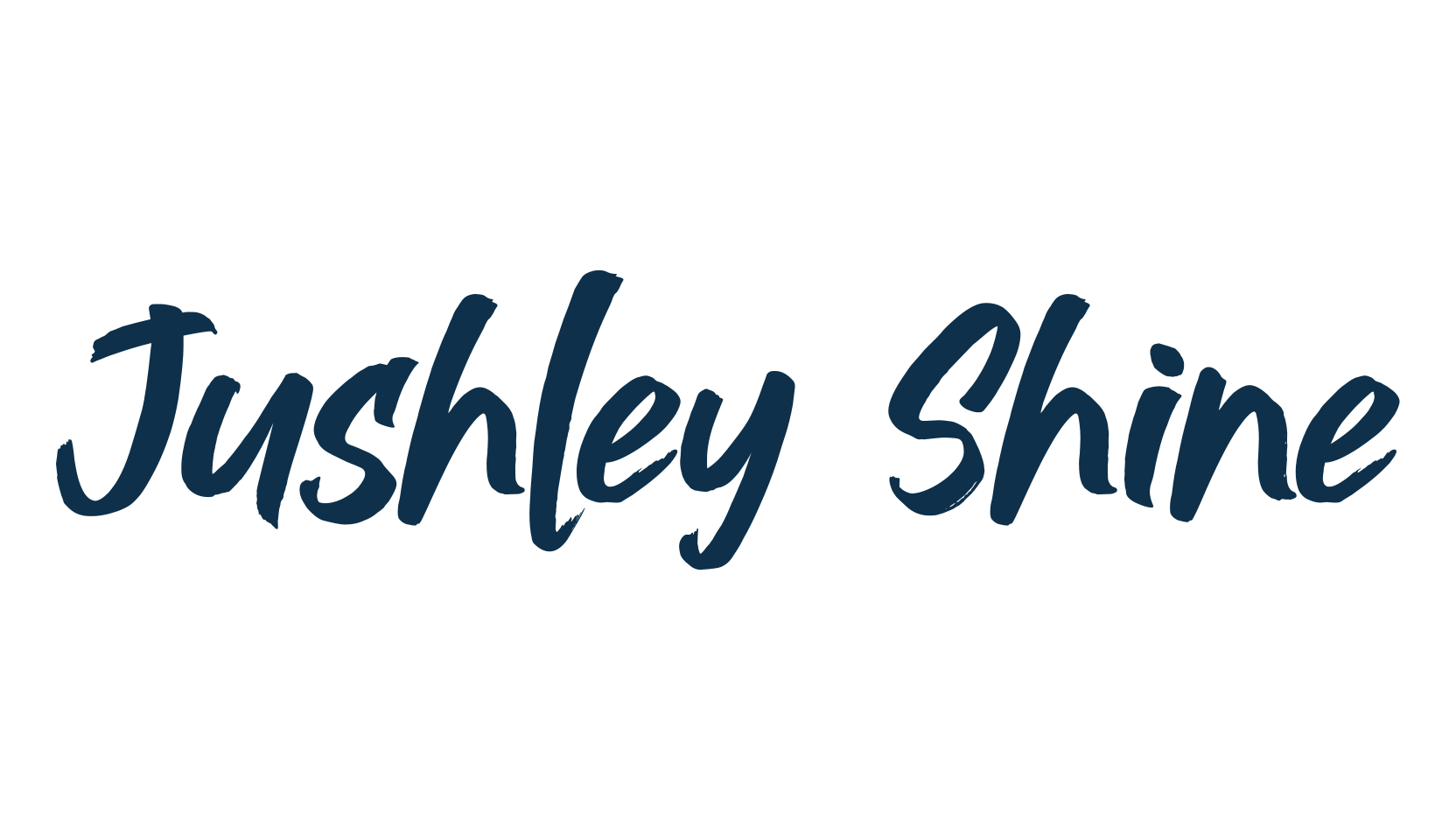 Jushley Shine, script brush fancy decorative calligraphy font preview