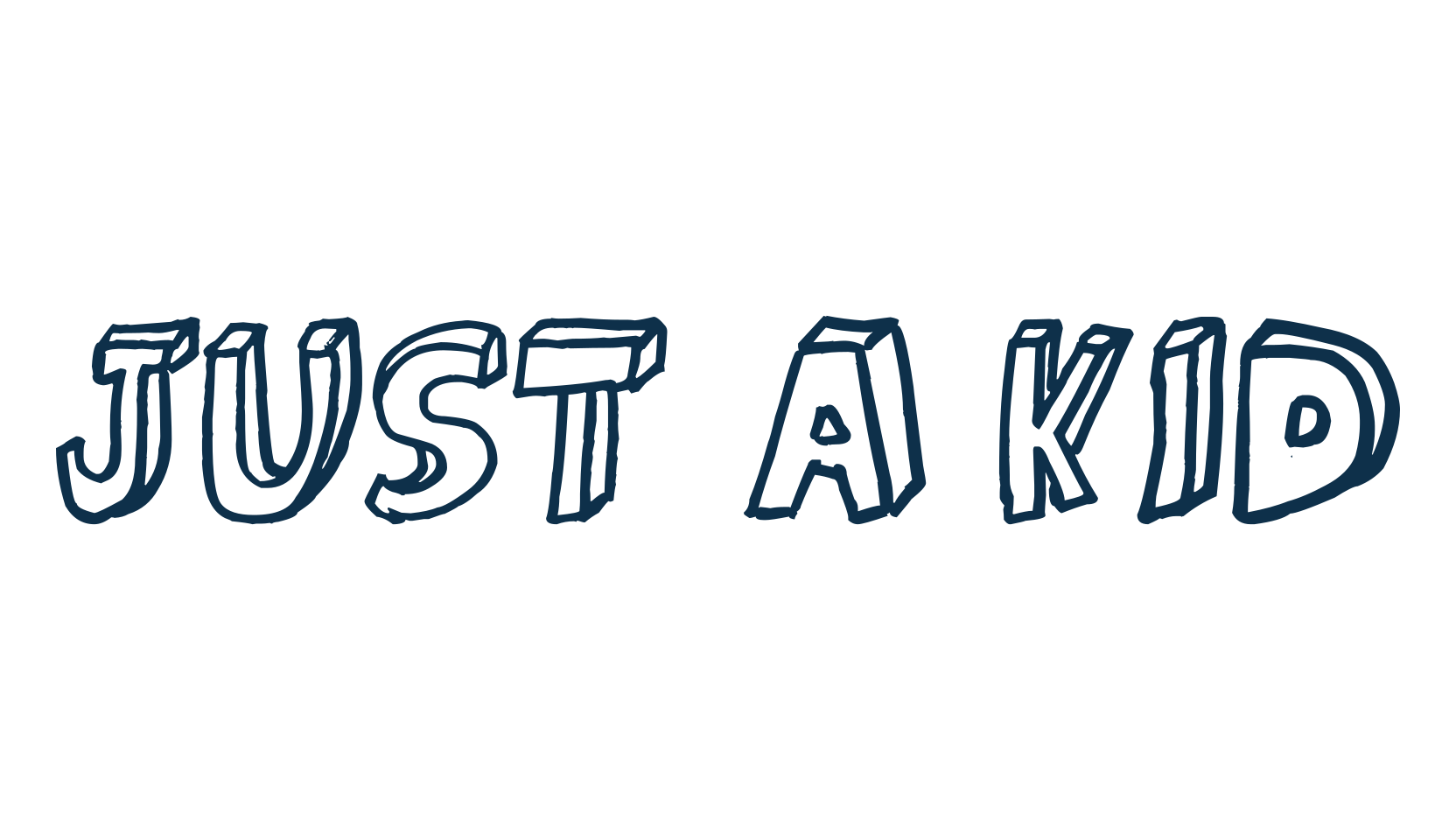 Just a kid, fancy cartoon decorative font preview