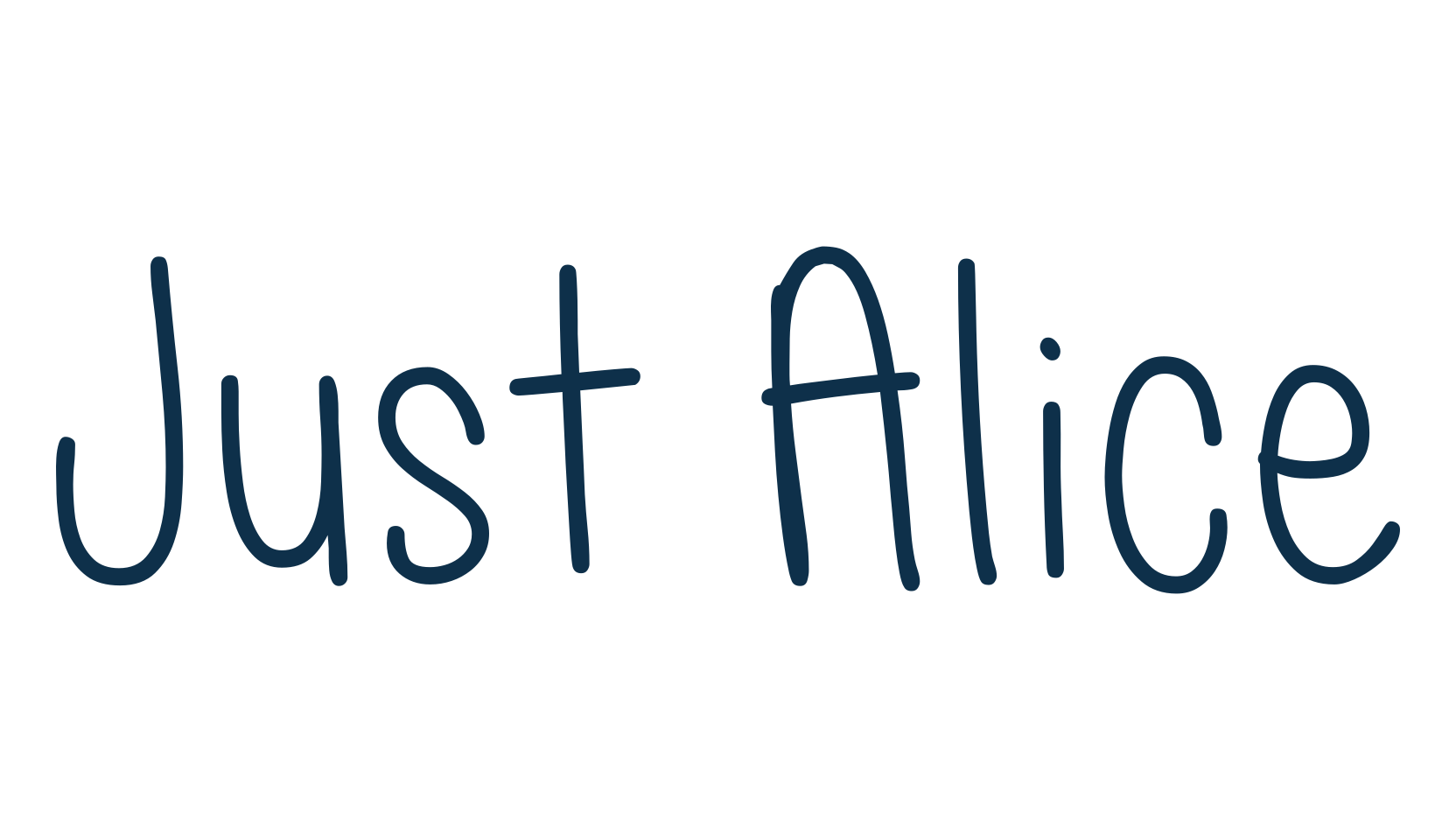 Just Alice, script handwritten fancy decorative calligraphy font preview