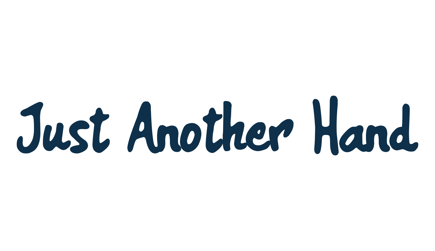 Just Another Hand, handwriting font preview