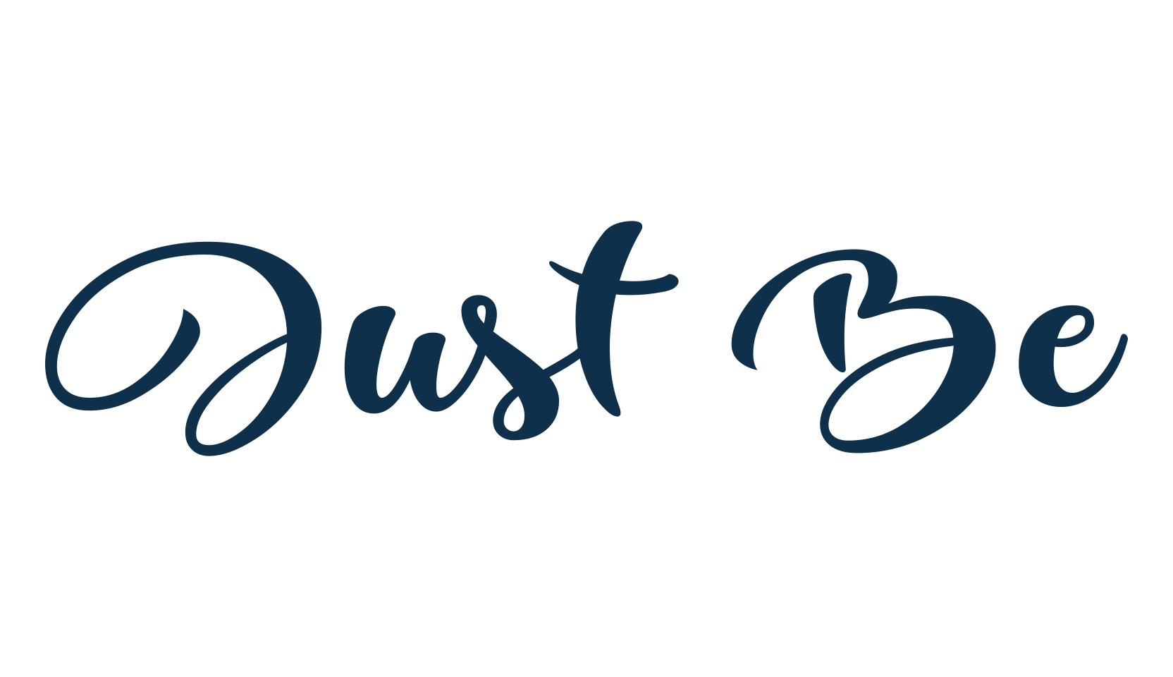 Just Be, brush font preview