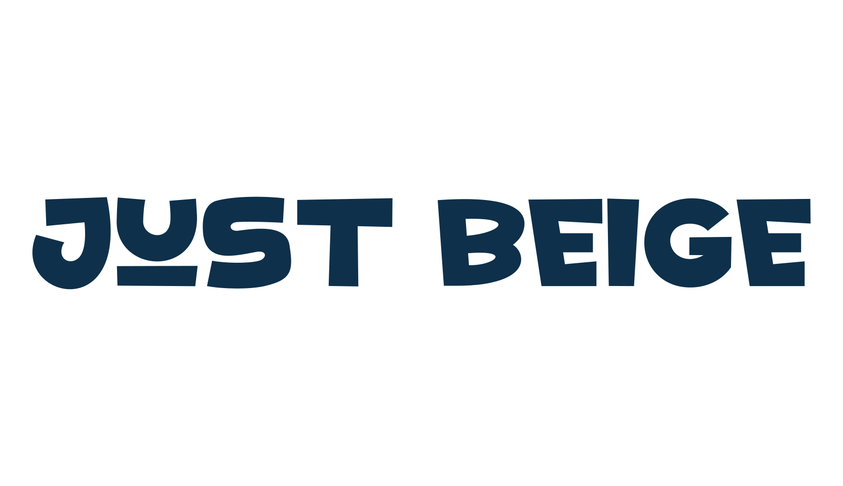 Just Beige, cartoon font preview