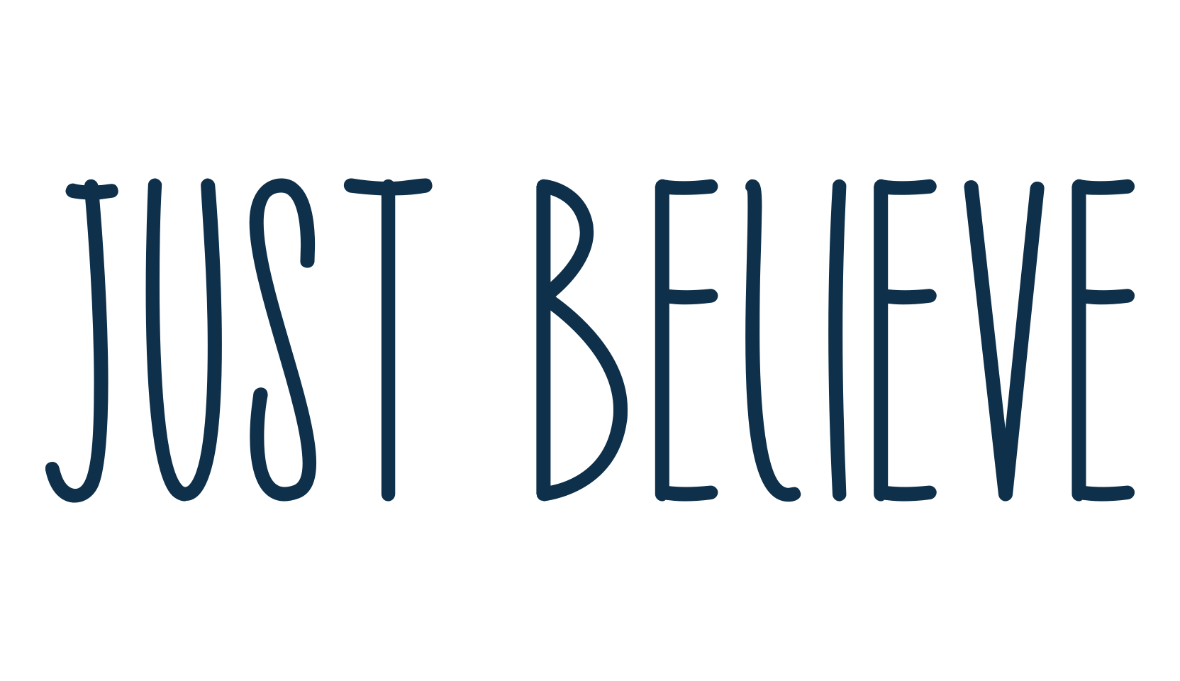Just Believe, script handwritten fancy decorative calligraphy font preview