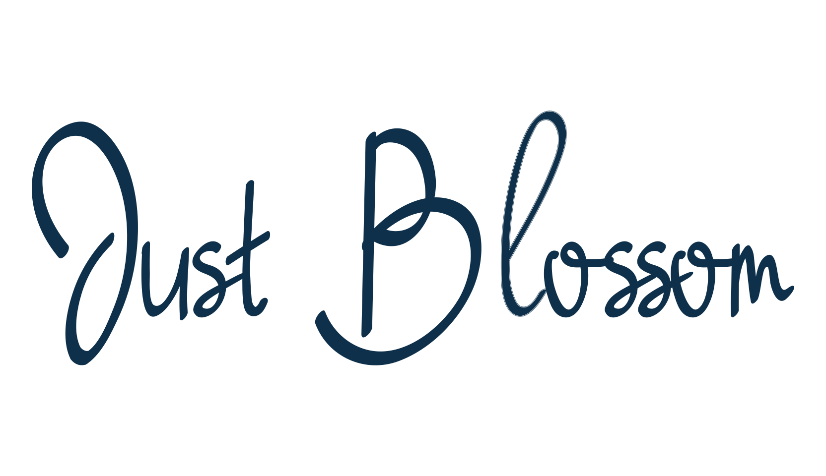 Just Blossom, handwriting font preview