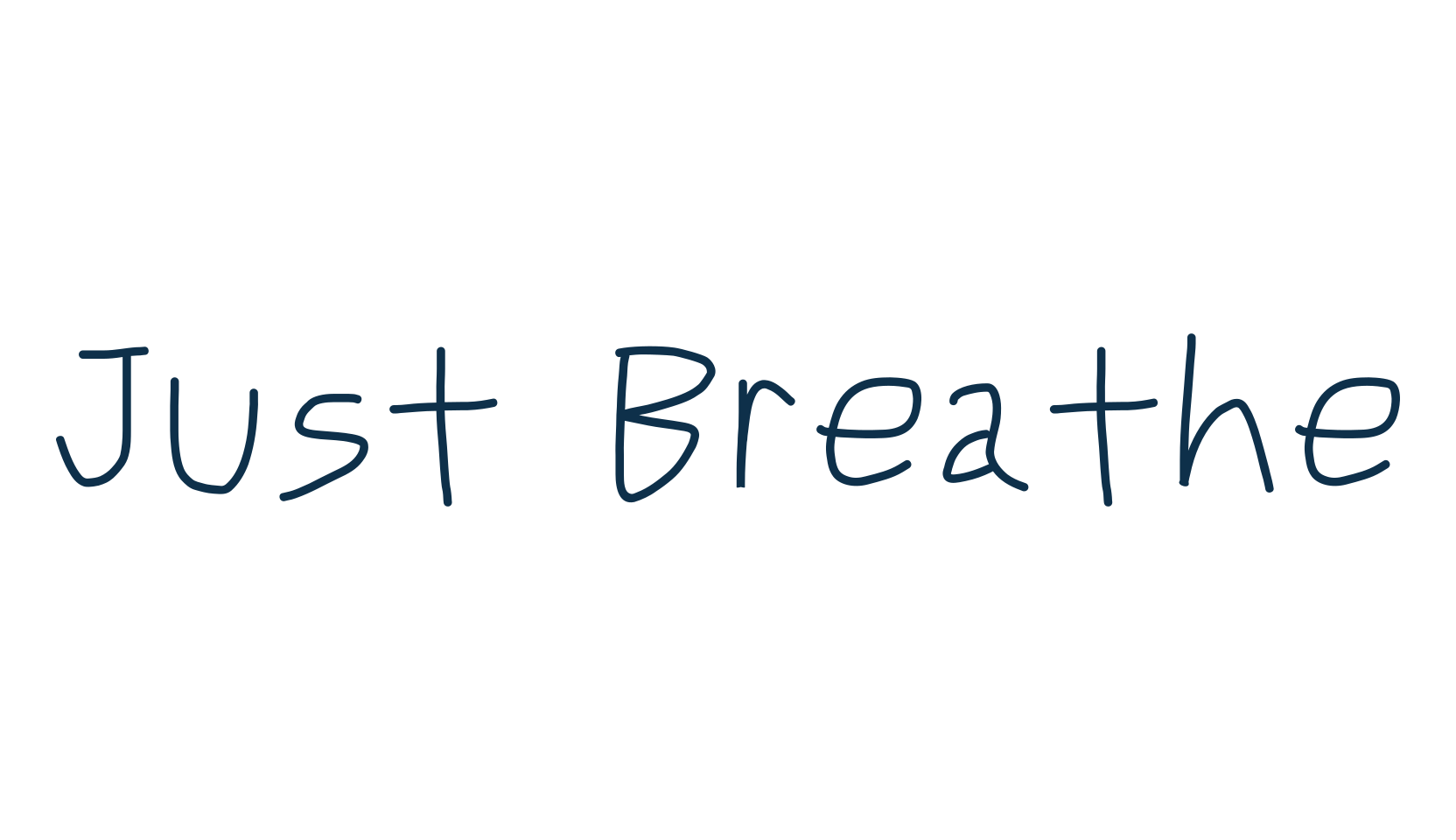 Just Breathe (just-breathe), handwriting font preview
