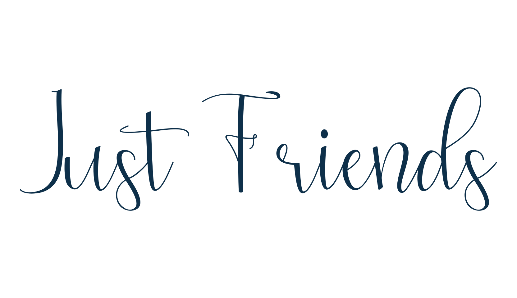 Just Friends, calligraphy font preview