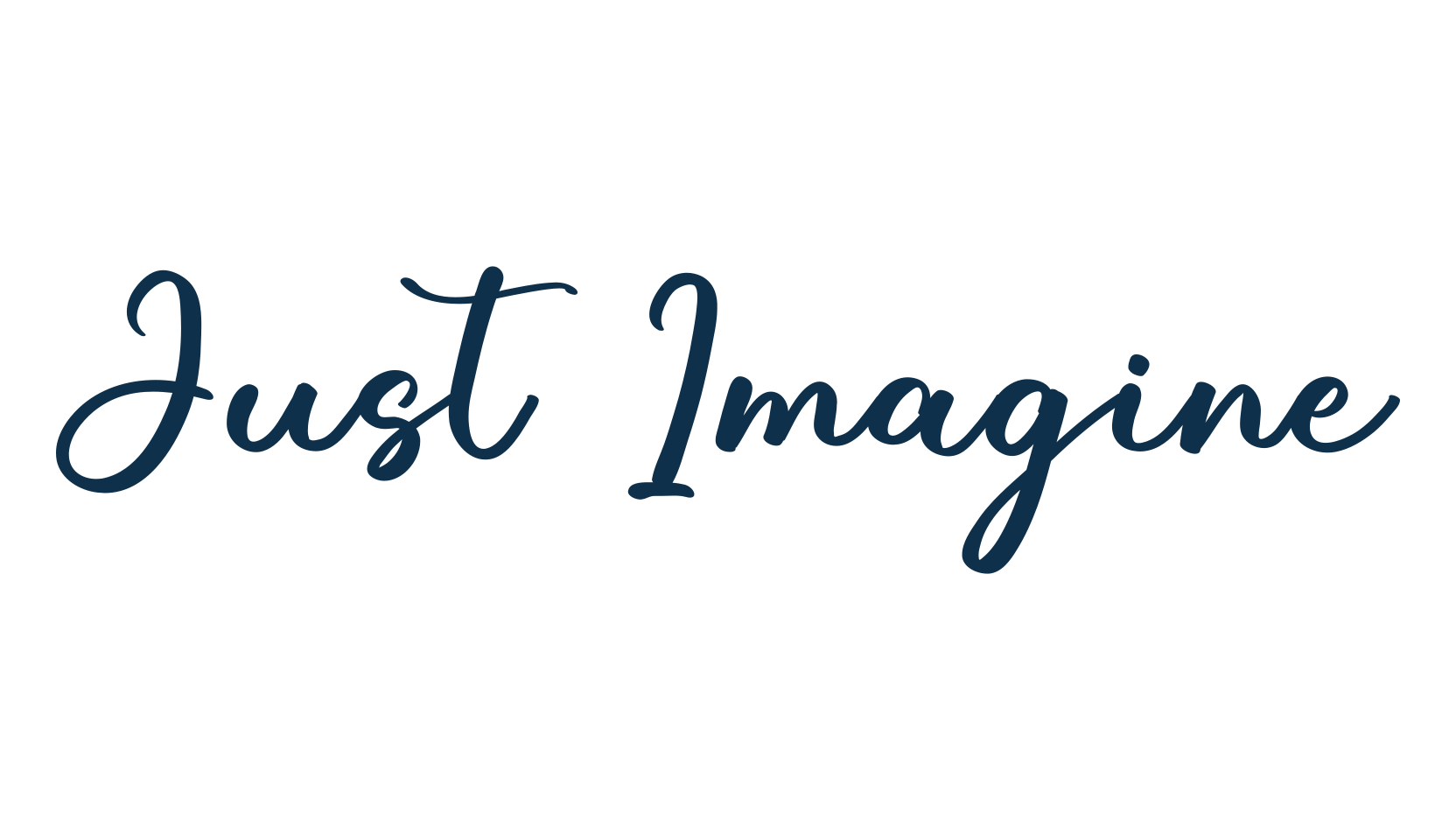Just Imagine, script handwritten fancy decorative calligraphy font preview