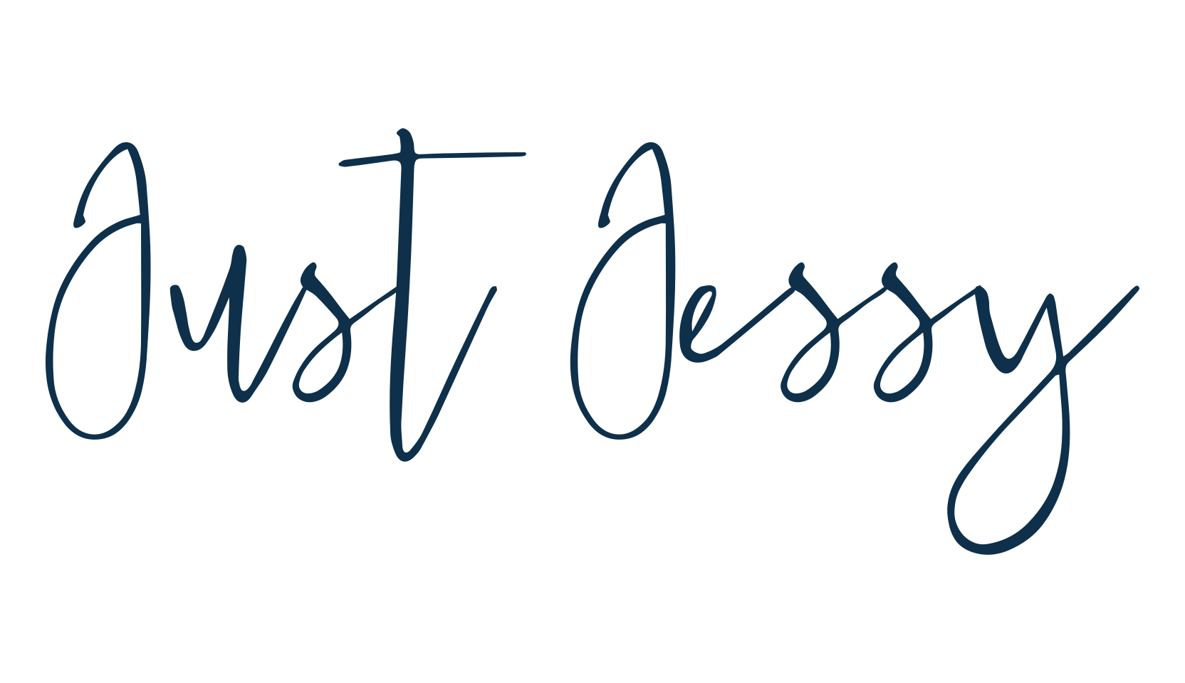 Just Jessy, script handwritten fancy decorative calligraphy font preview