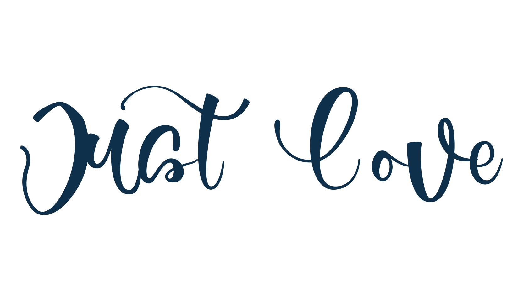 Just Love, script calligraphy fancy decorative font preview